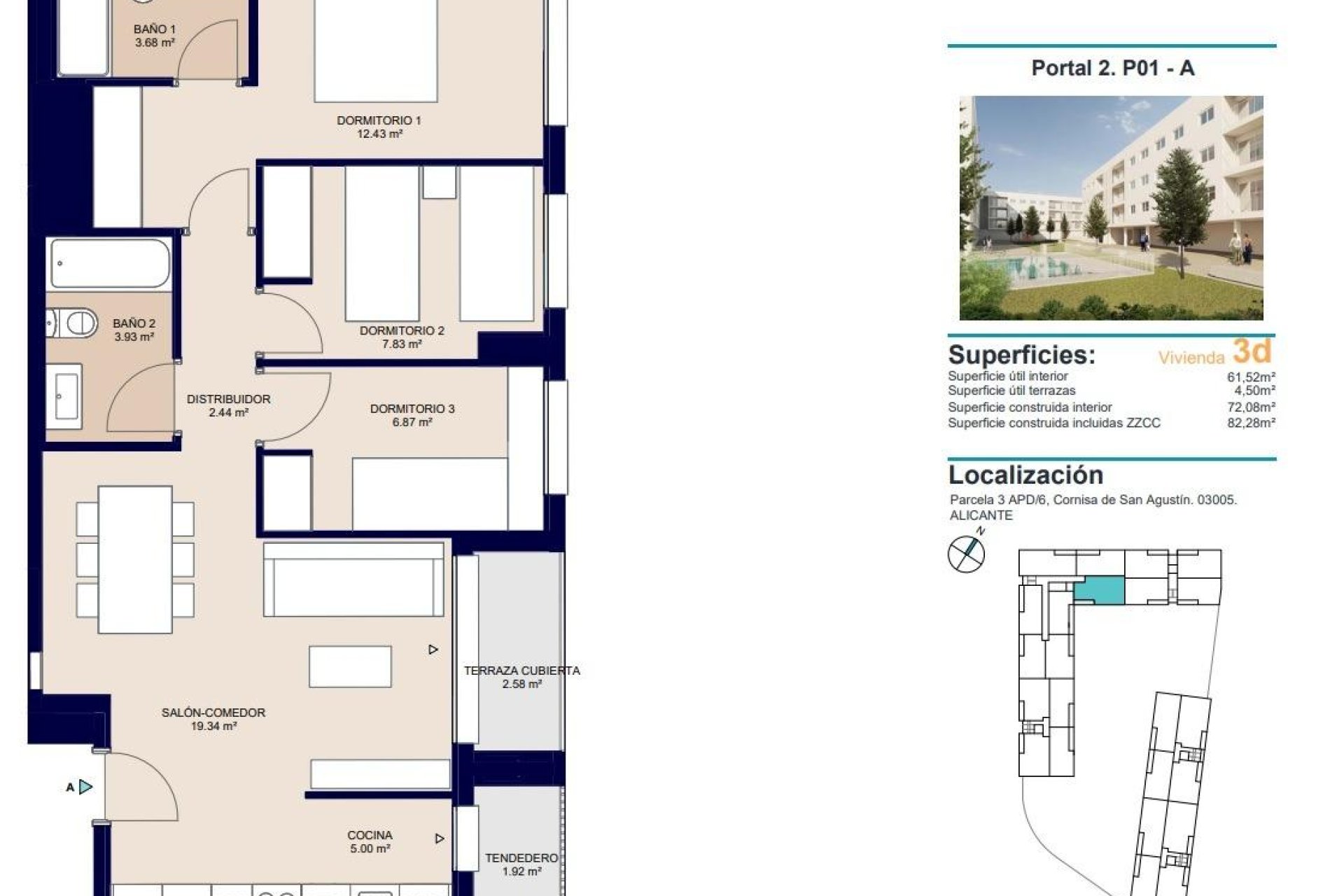 New Build - Apartment  - Alicante - San Agustín
