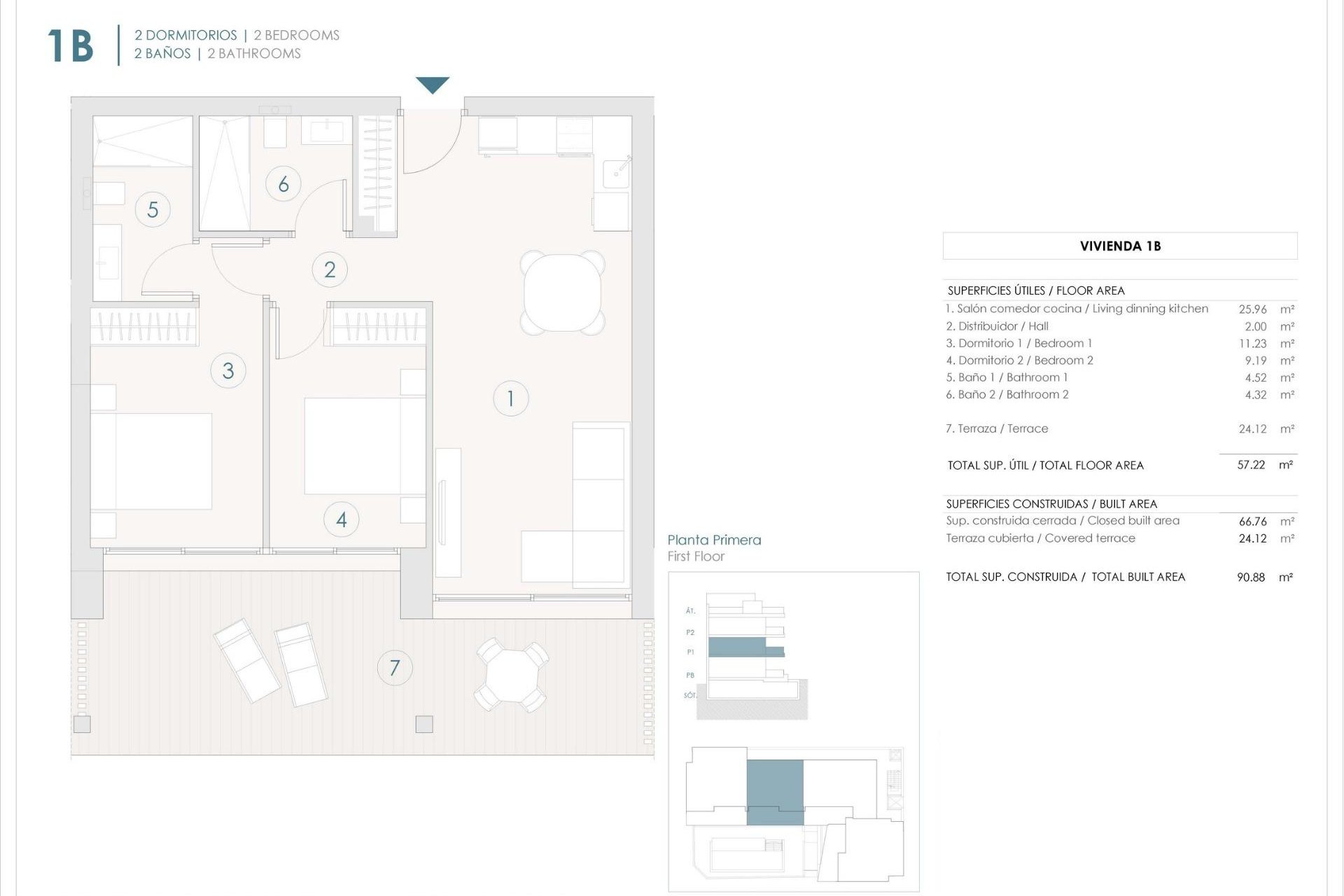 New Build - Apartment  - Benijofar - Pueblo