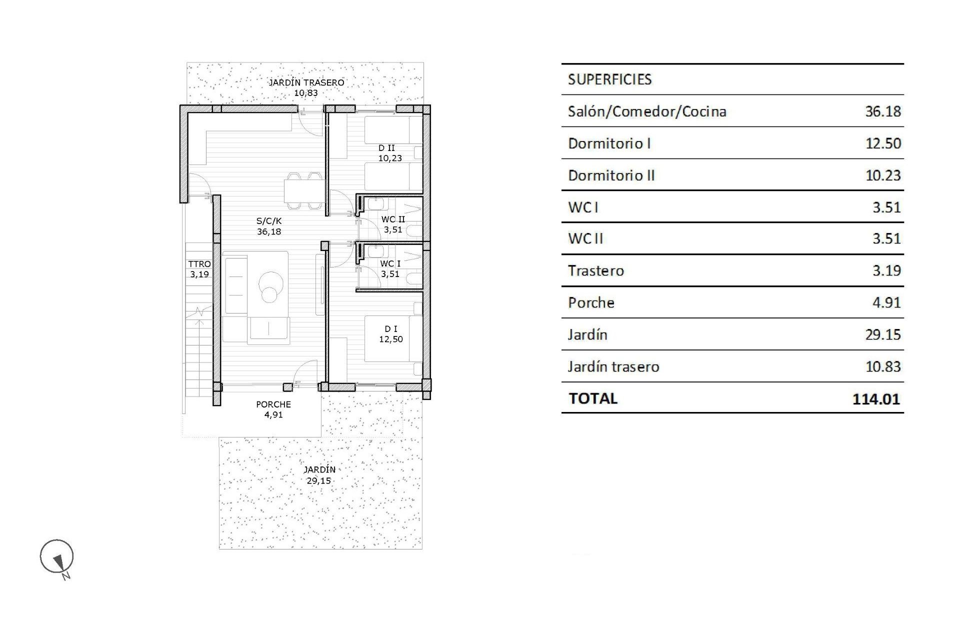 New Build - Bungalow - San Miguel de Salinas - Pueblo