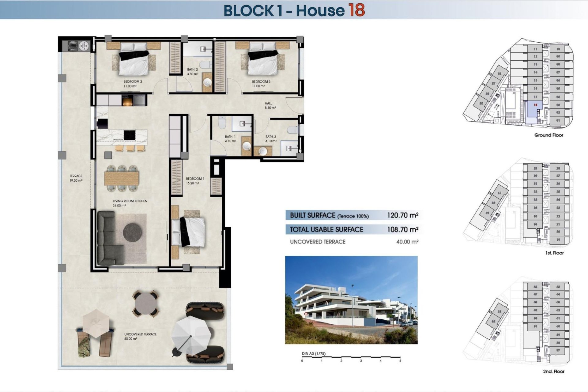 New Build - Ground floor apartment - La marina - La Marina del Pinet