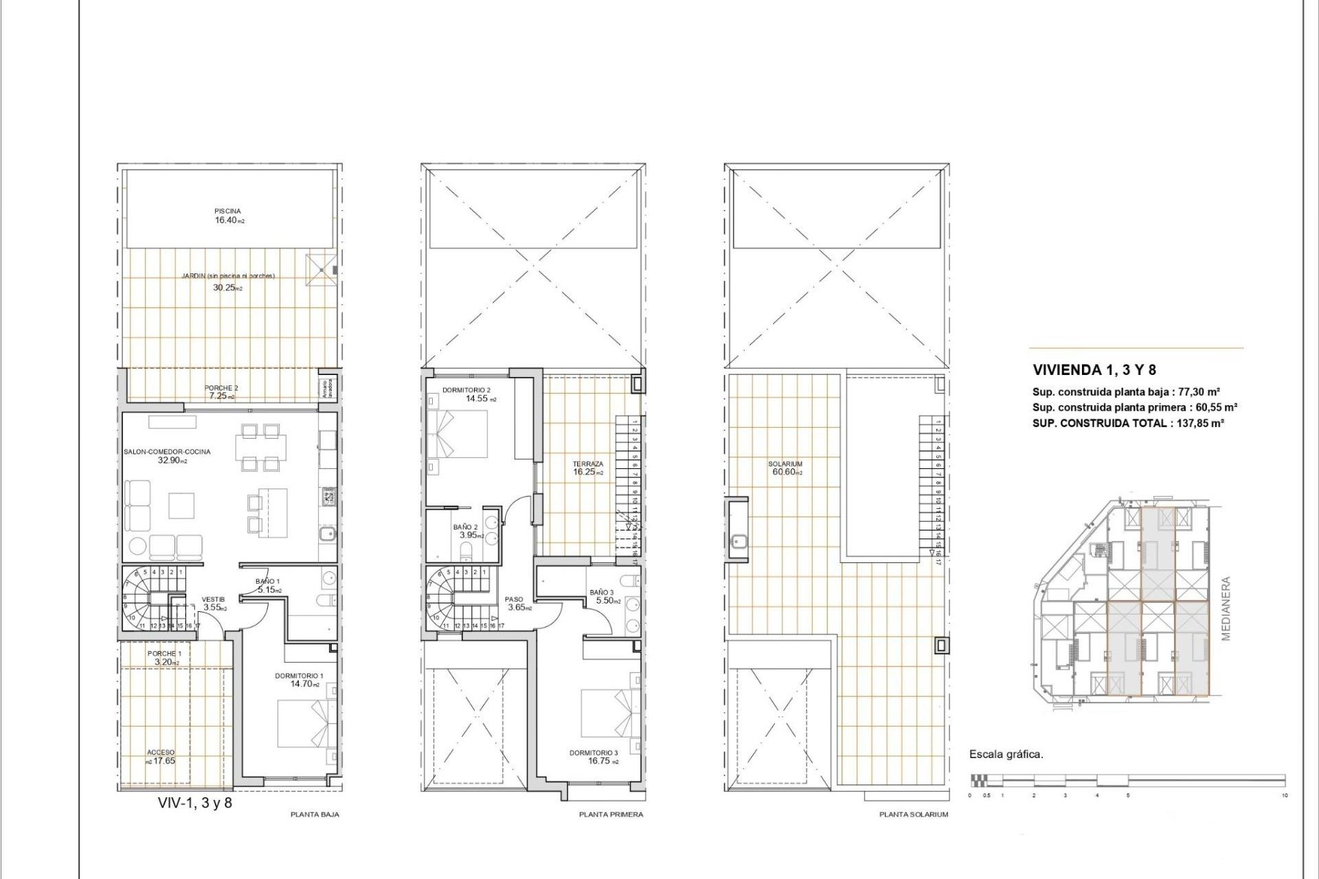 New Build - semi-detached house - San Javier - pueblo