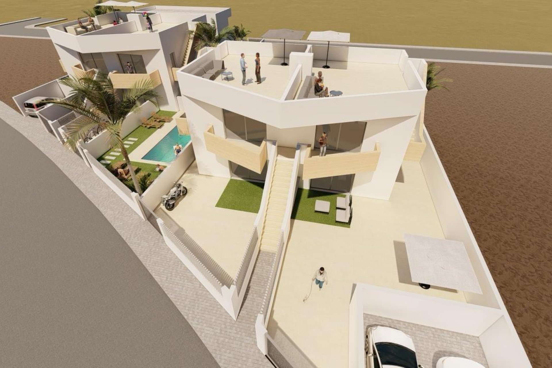 New Build - Semidetached - Puerto de Mazarron - Mar De Plata