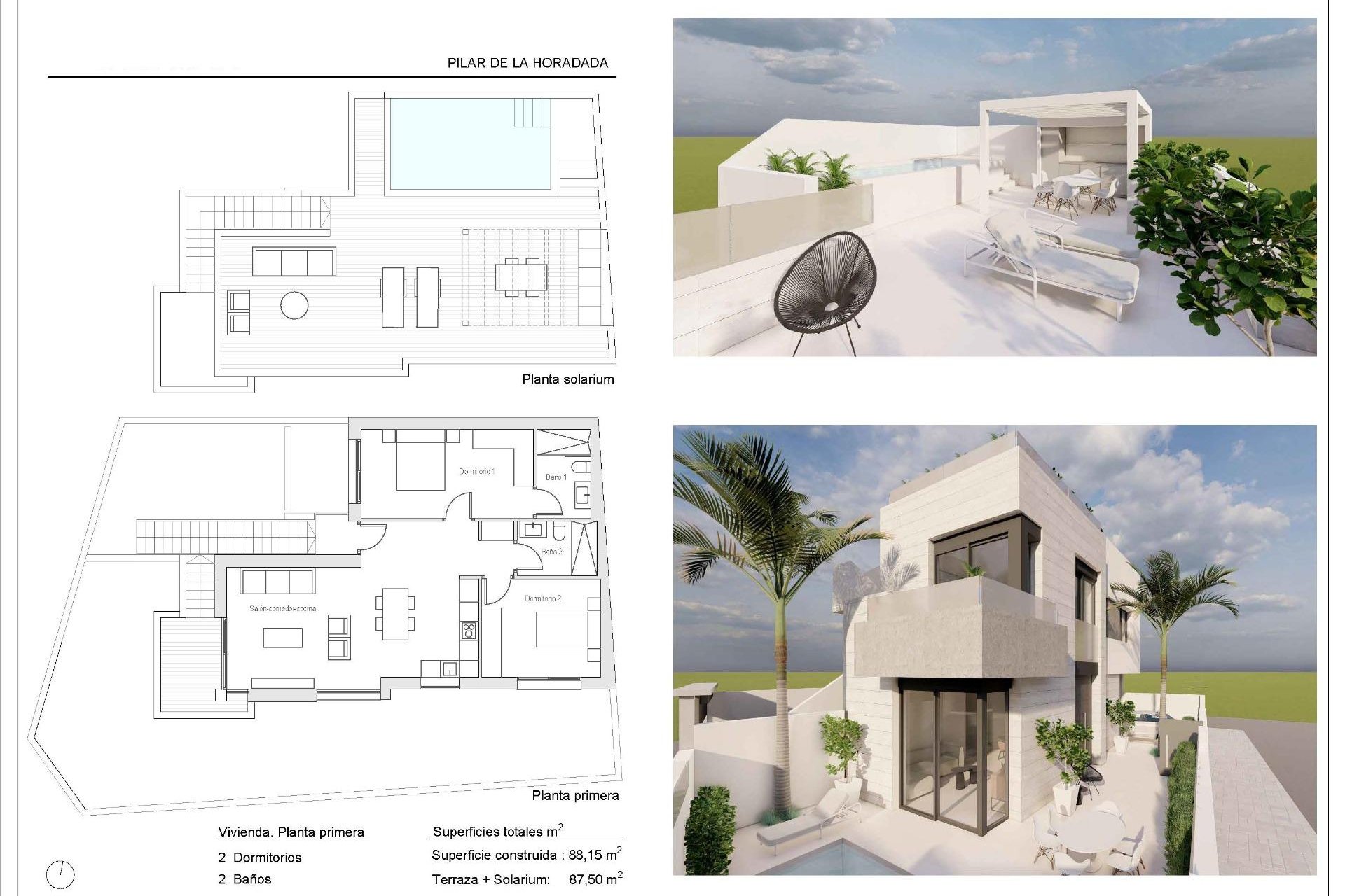 New Build - Top Floor Bungalow - Pilar de la Horadada - pueblo