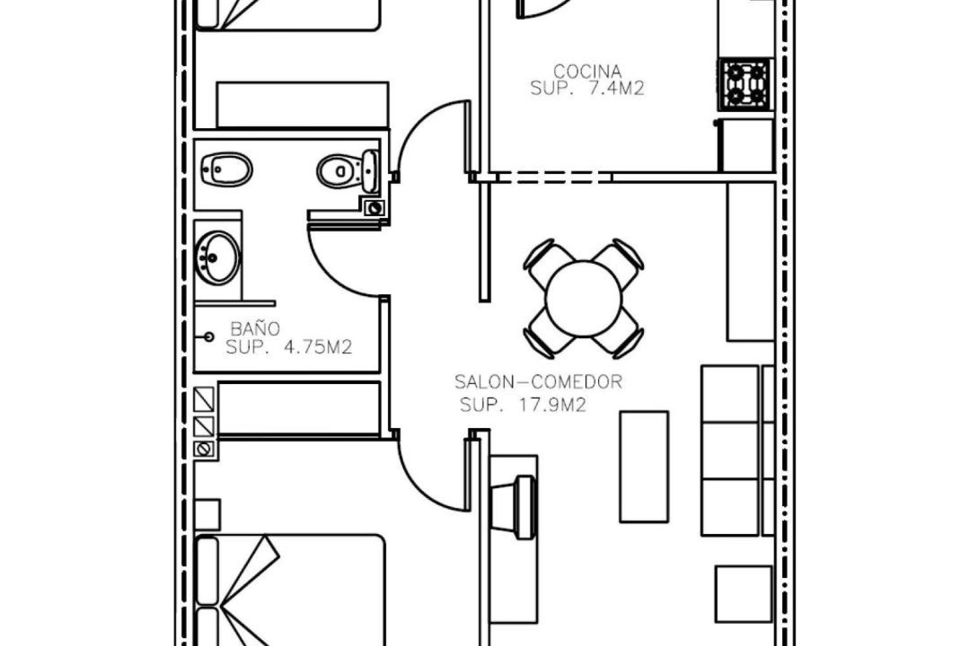 Nieuwbouw Woningen - Appartement  - Águilas - Collados