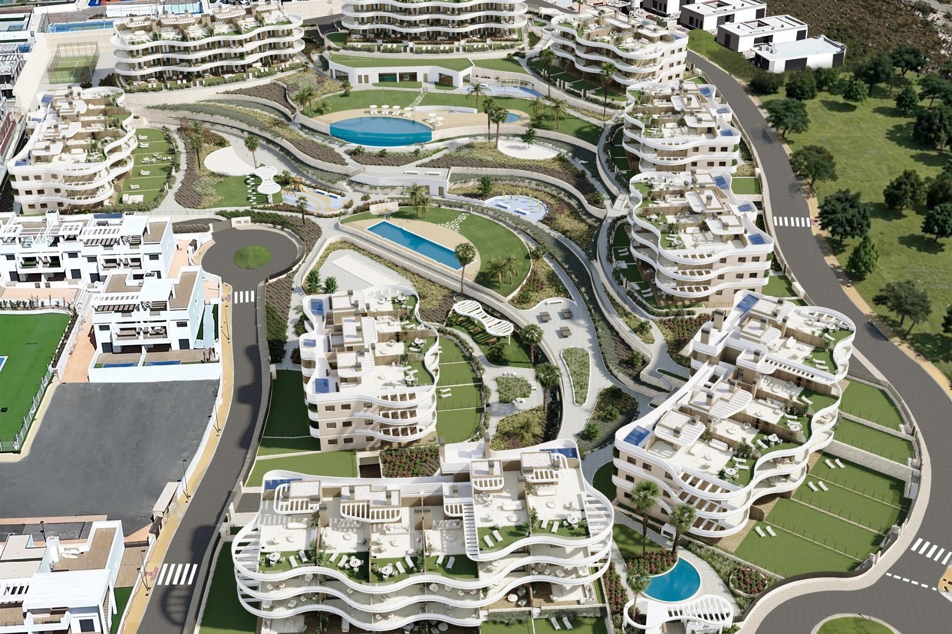 Nieuwbouw Woningen - Appartement  - Finestrat - Campana Garden