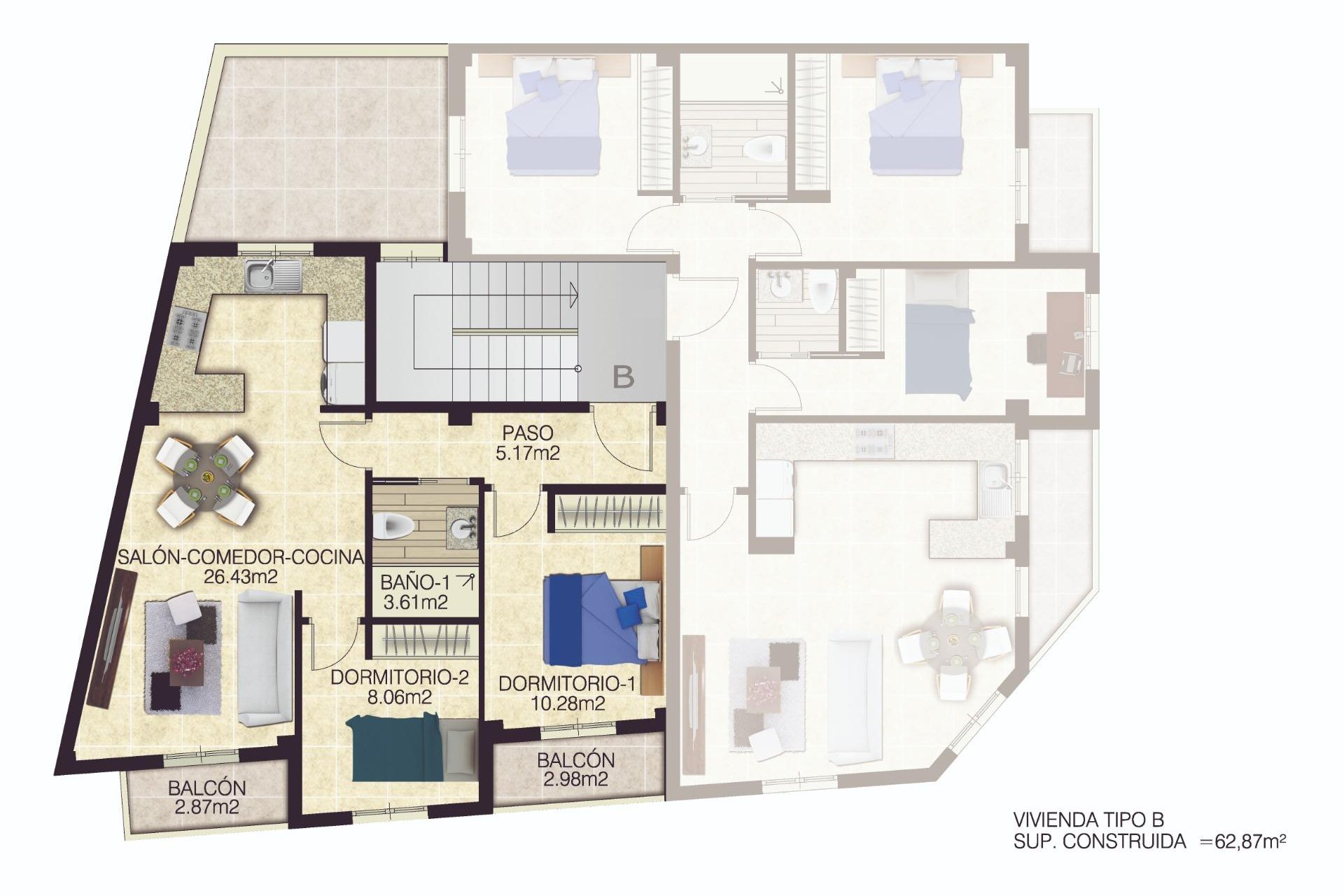 Nieuwbouw Woningen - Appartement  - Jacarilla - pueblo