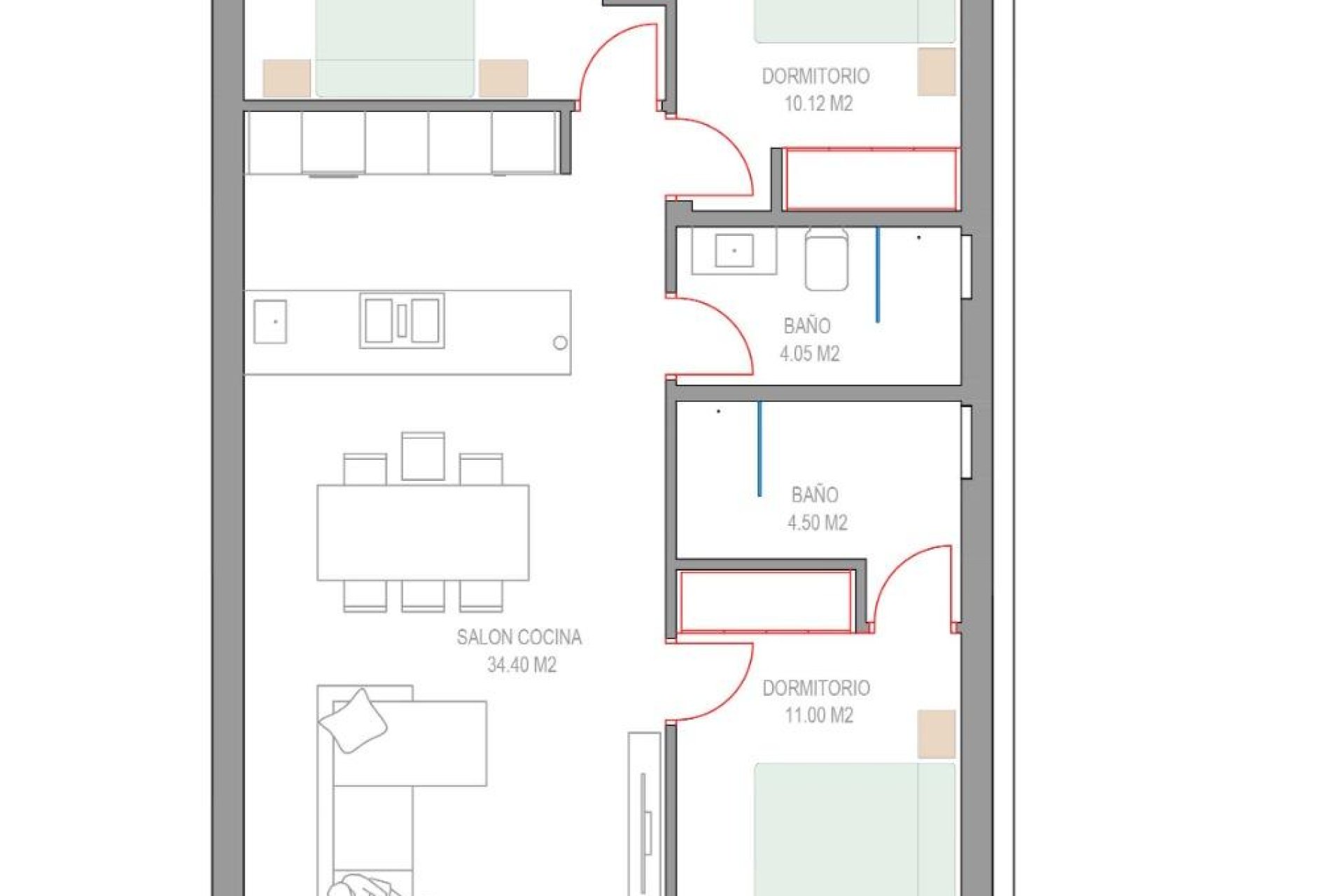 Nieuwbouw Woningen - Bungalow - Pilar de la Horadada - Parque del Mediterraneo