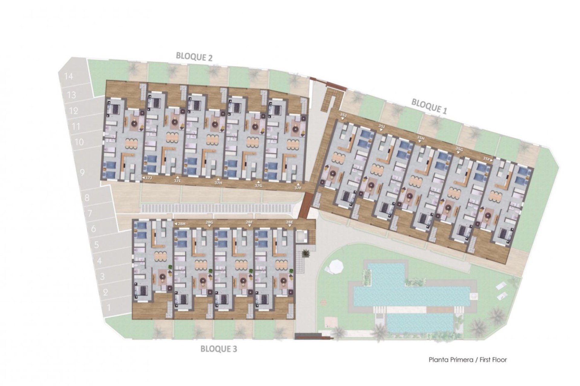 Nieuwbouw Woningen - Bungalow - Pilar de la Horadada - pueblo