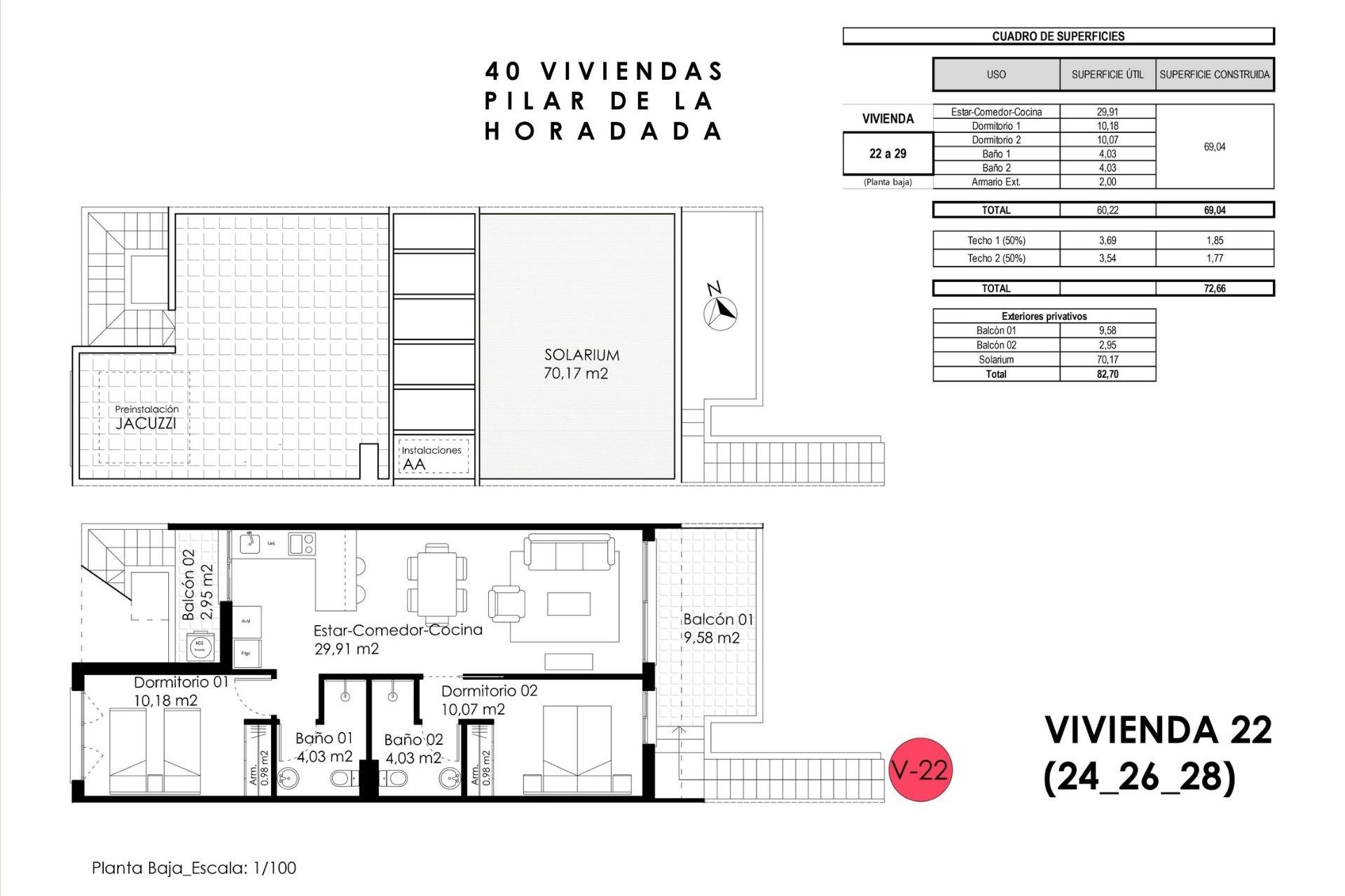 Nieuwbouw Woningen - Bungalow - Pilar de la Horadada - pueblo