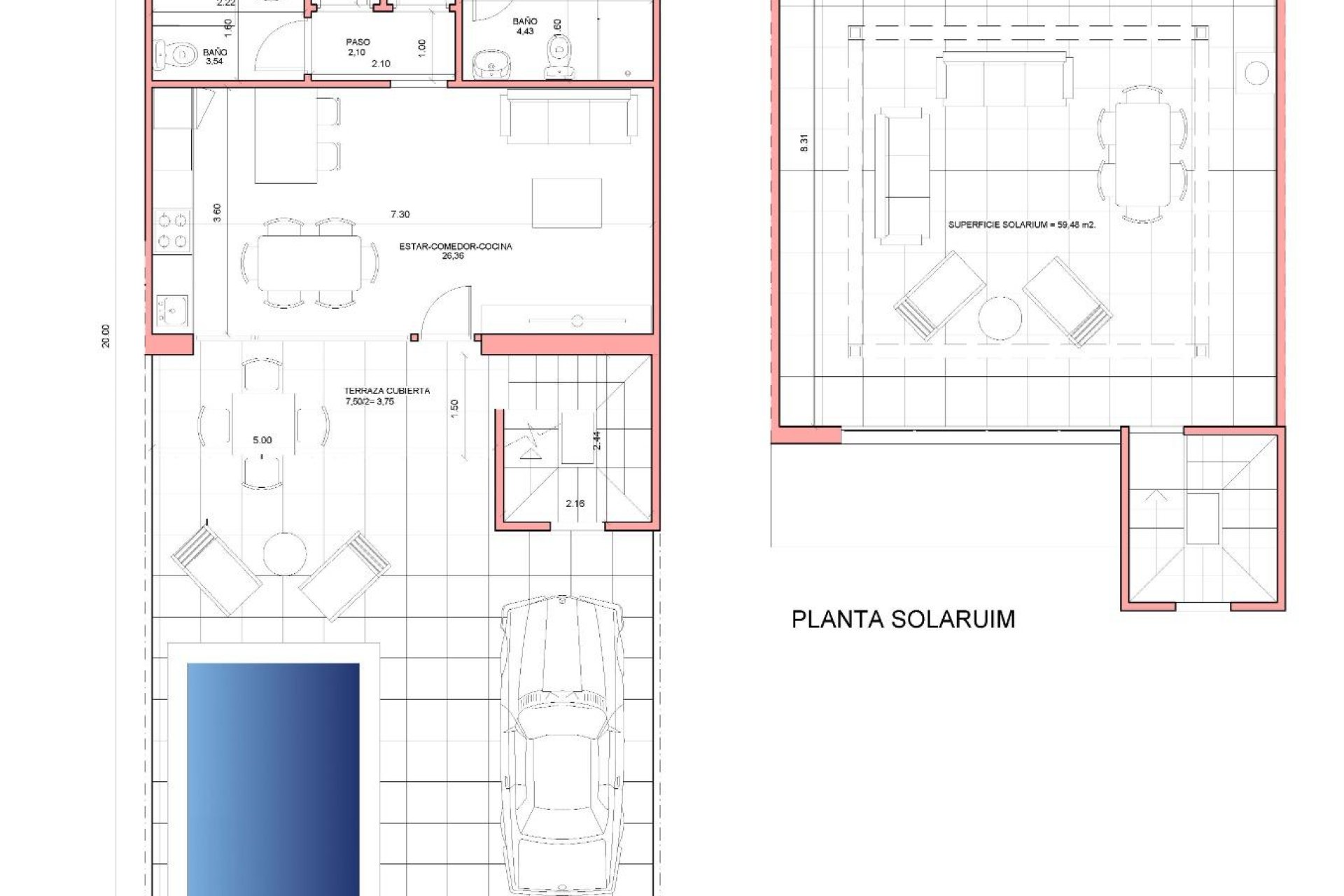 Nieuwbouw Woningen - Halfvrijstaande  woning - Fuente Álamo - La Pinilla