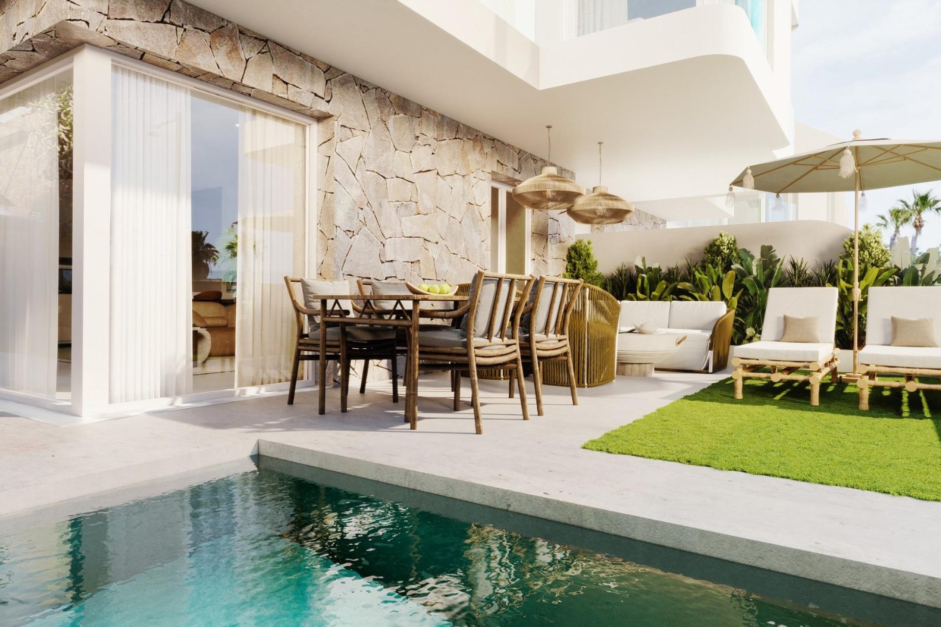 Nieuwbouw Woningen - Halfvrijstaande  woning - Mojacar - Playa de la Mena