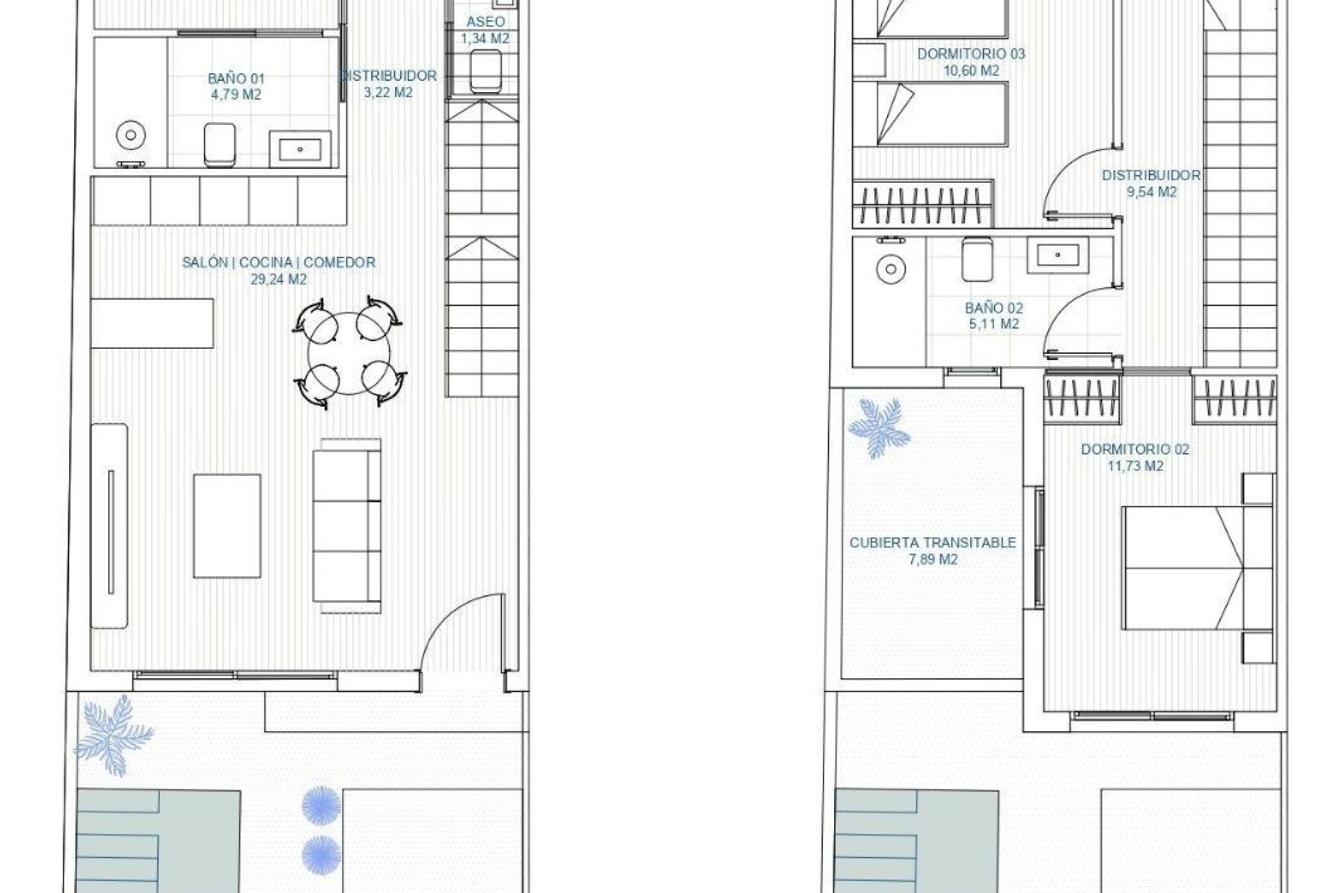 Nieuwbouw Woningen - Halfvrijstaande  woning - Torre Pacheco - pueblo