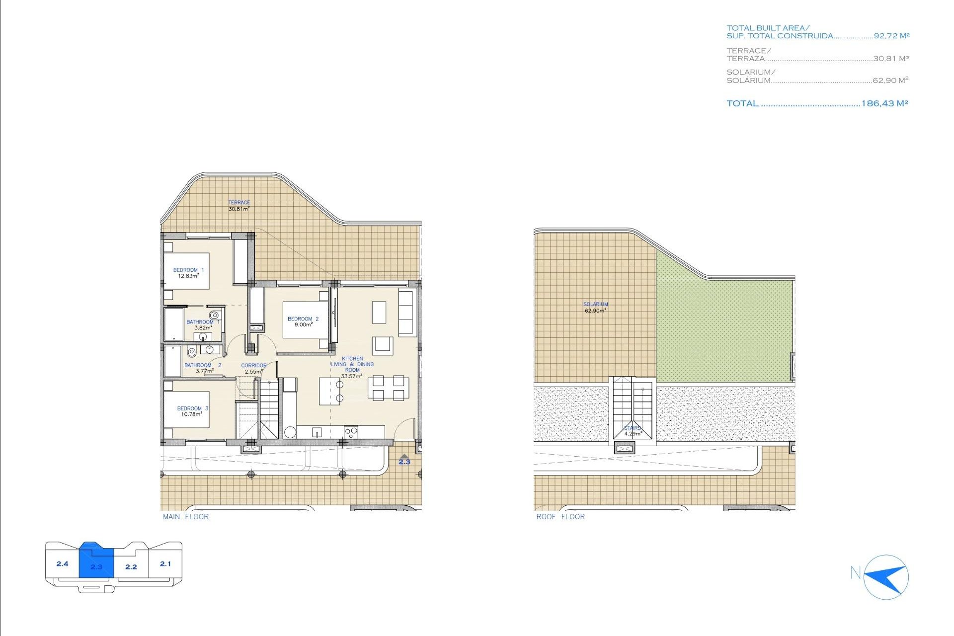 Nieuwbouw Woningen - Penthouse - Los Alcázares - Serena Golf