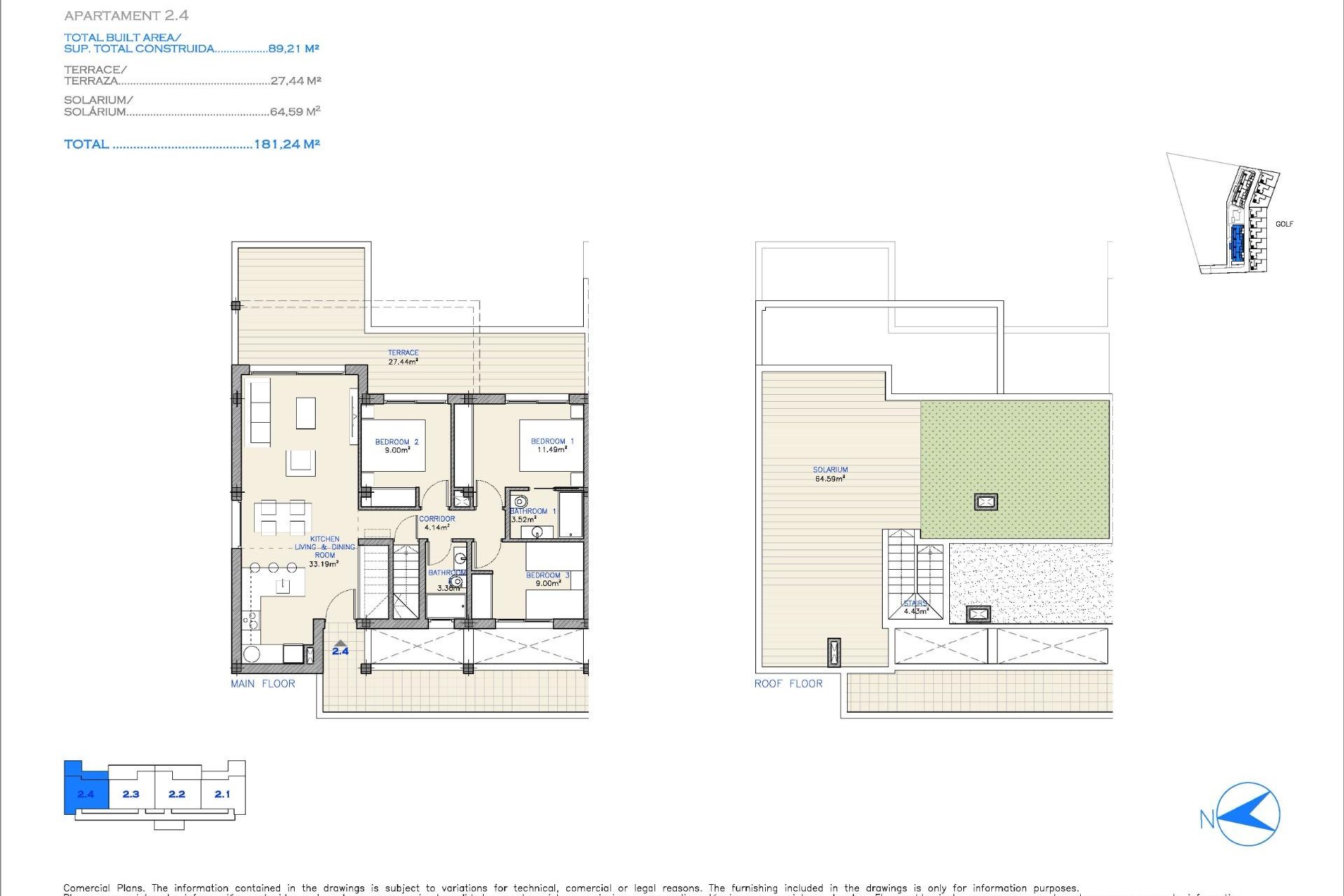 Nieuwbouw Woningen - Penthouse - Los Alcázares - Serena Golf