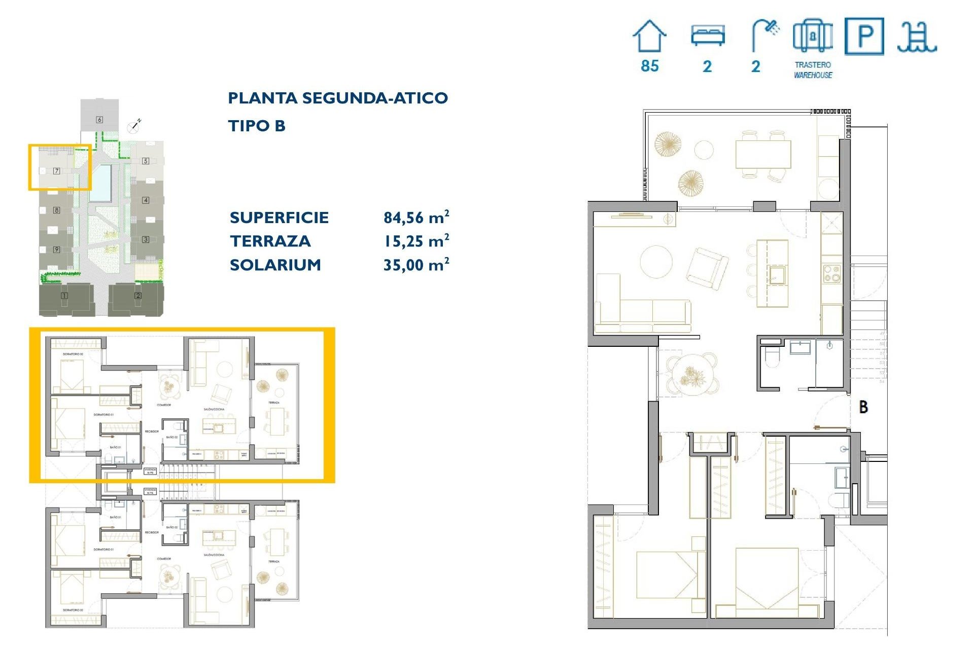 Nieuwbouw Woningen - Penthouse - San Pedro del Pinatar - Pueblo