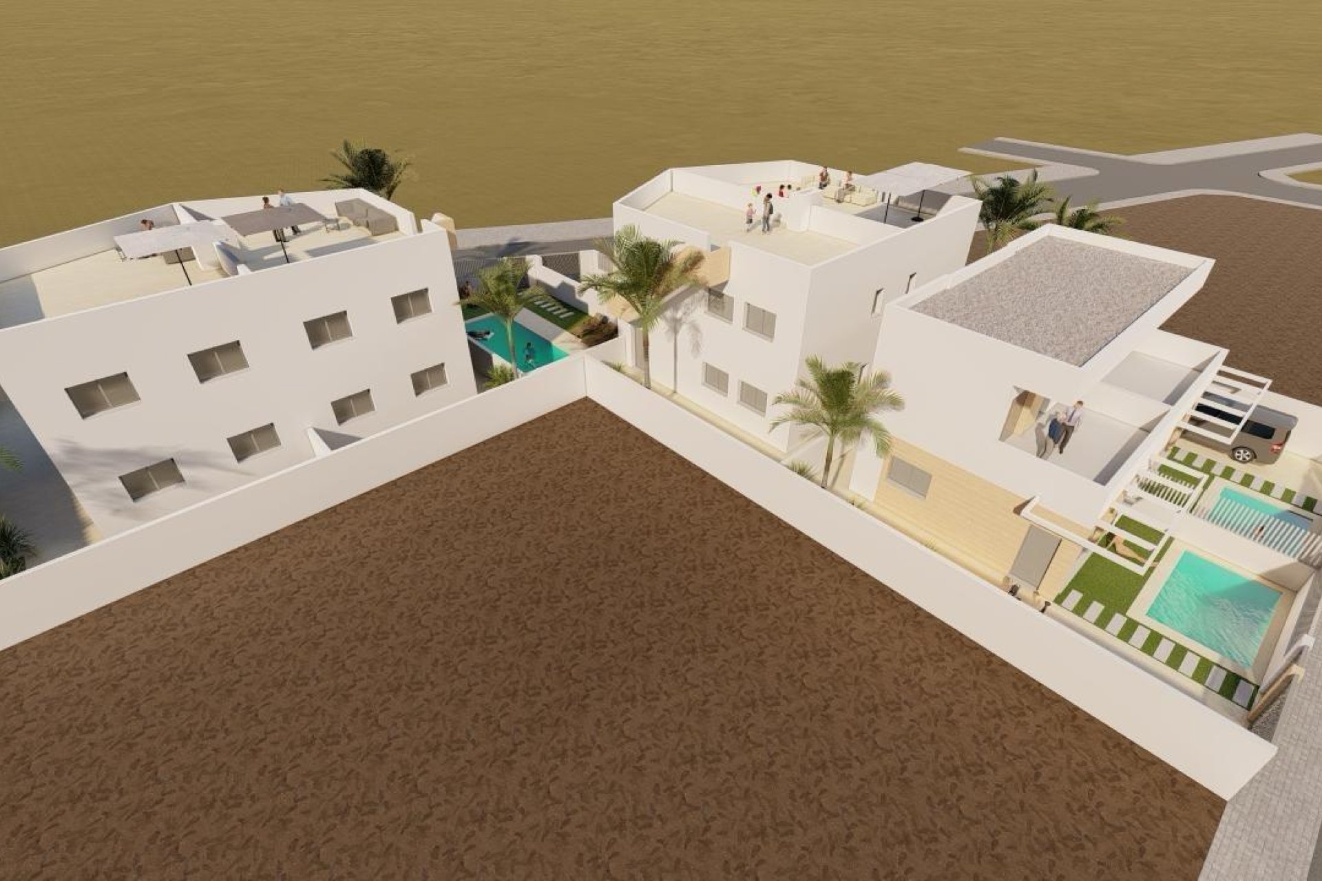 Nieuwbouw Woningen - Semidetached - Puerto de Mazarron - Mar De Plata