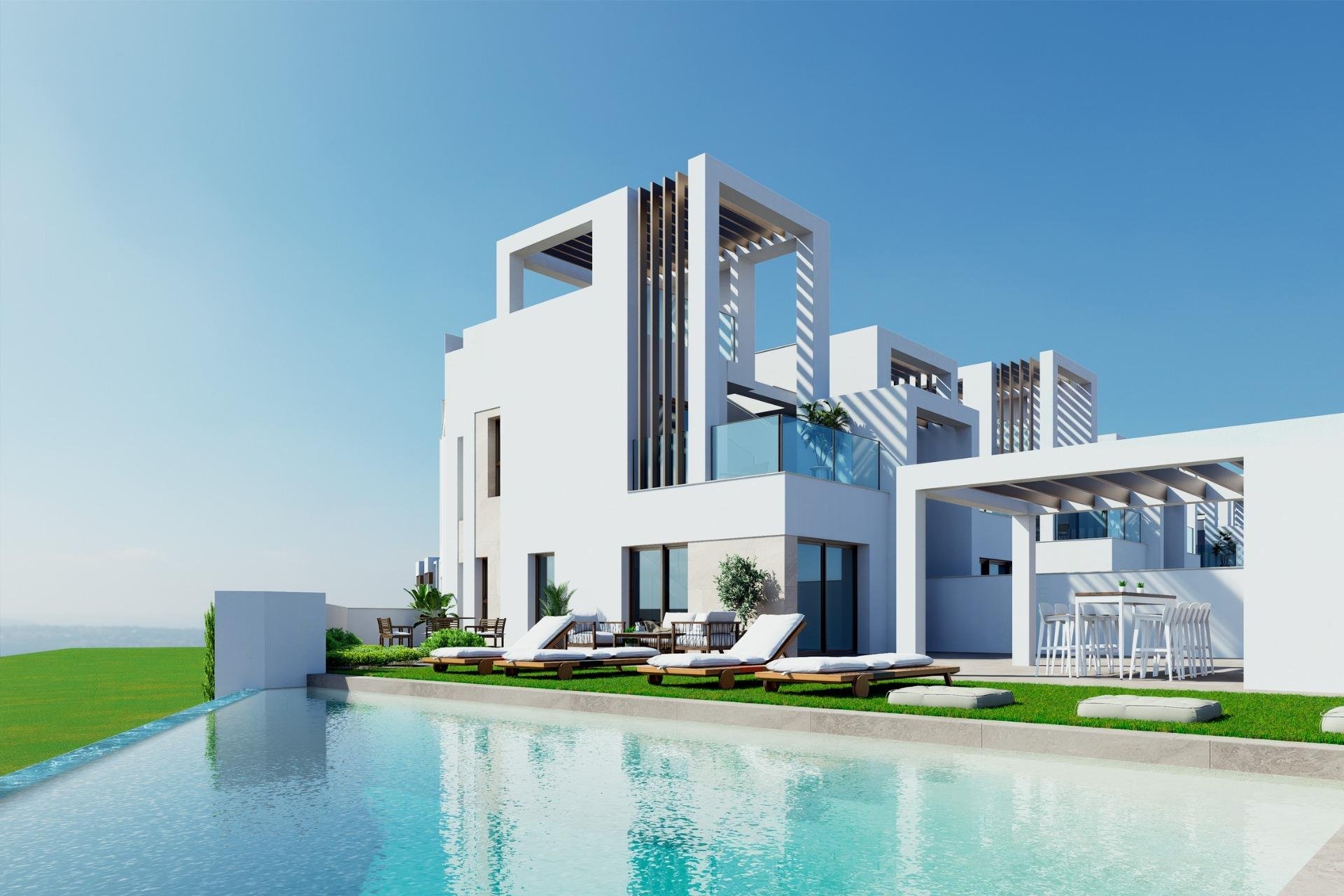 Nieuwbouw Woningen - Vier woningen in één blok - Los Alcázares - Serena Golf