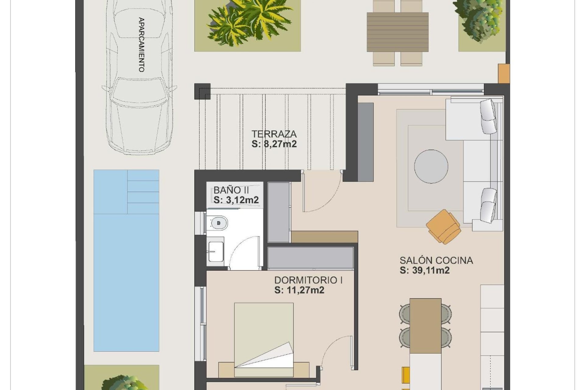 Nieuwbouw Woningen - Vier woningen in één blok - Torre Pacheco - El Alba