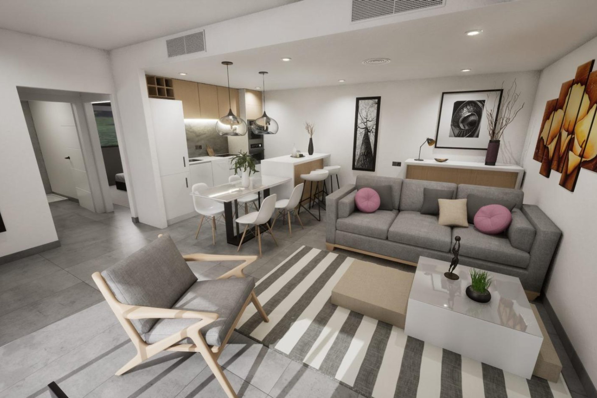 Nieuwbouw Woningen - Vier woningen in één blok - Torre Pacheco - pueblo