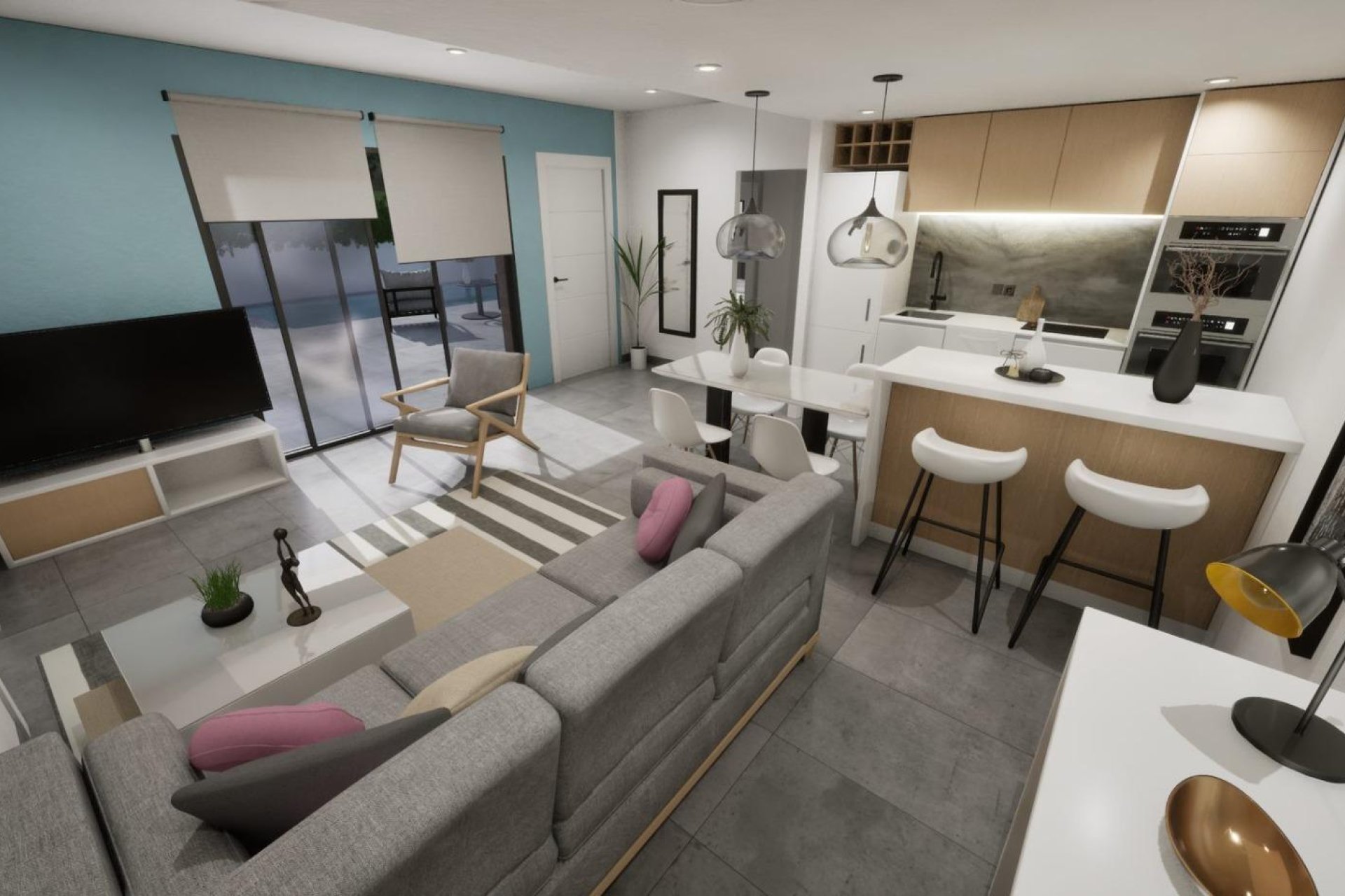 Nieuwbouw Woningen - Vier woningen in één blok - Torre Pacheco - pueblo