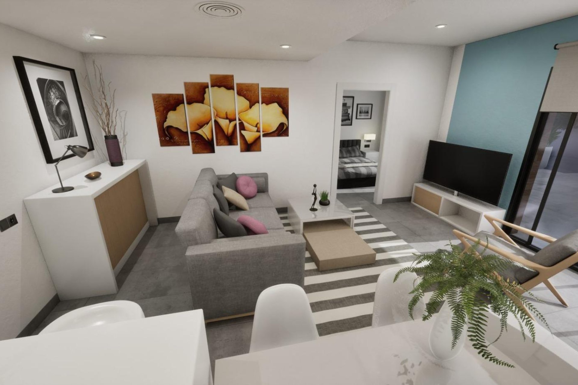 Nieuwbouw Woningen - Vier woningen in één blok - Torre Pacheco - pueblo