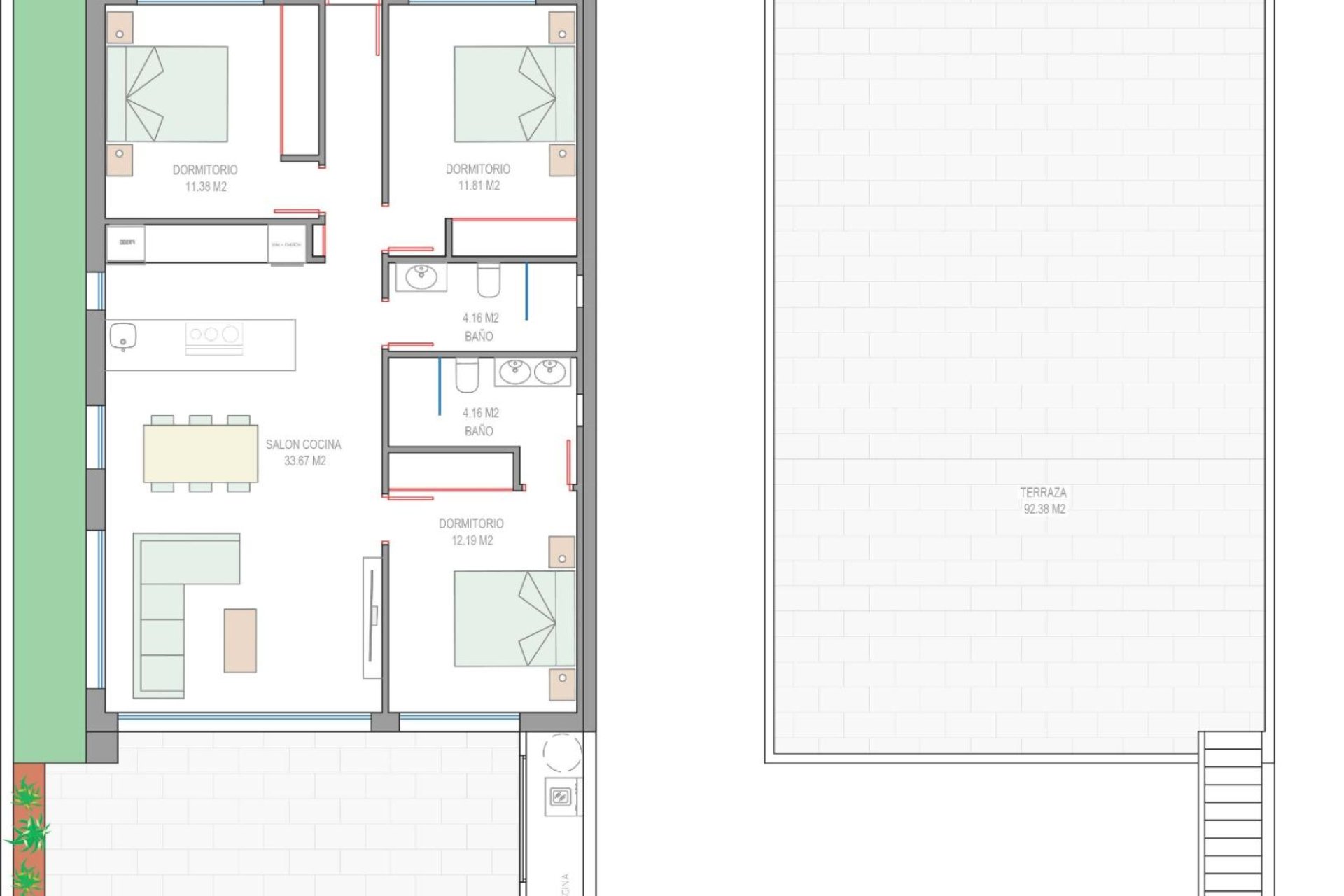 Nieuwbouw Woningen - Villa - Los Alcázares - Serena Golf