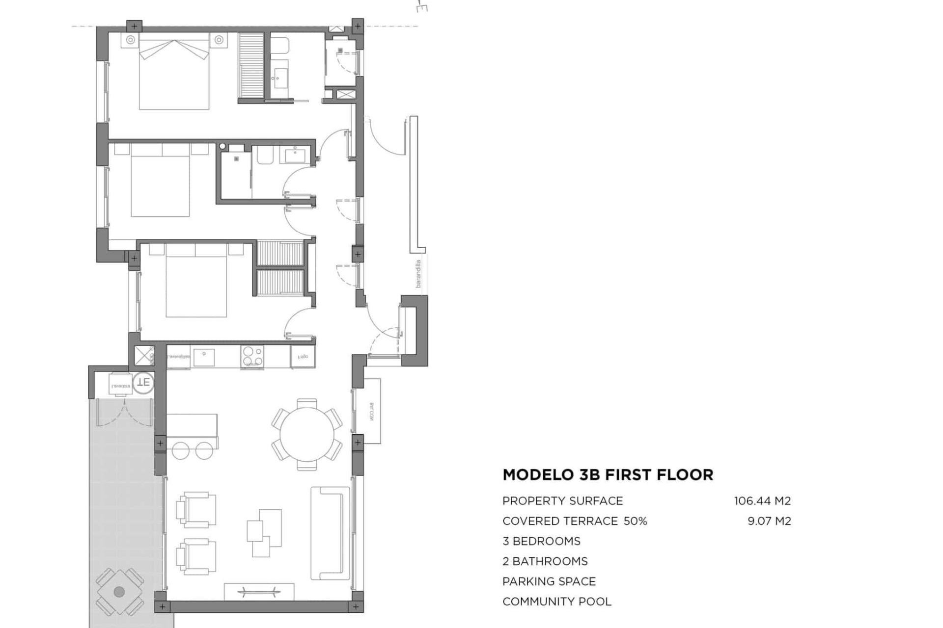 Nouvelle construction - Appartement - Los Alcázares - Parque Diana