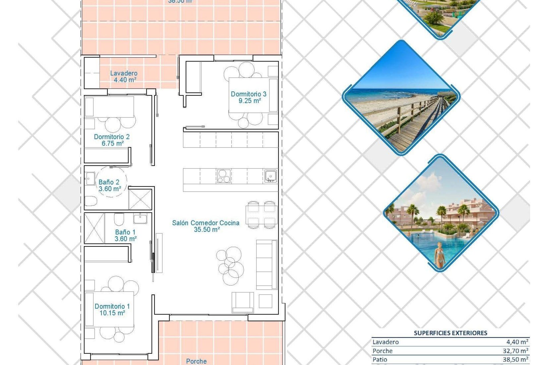 Nouvelle construction - Appartement - Pilar de la Horadada - Lo Monte