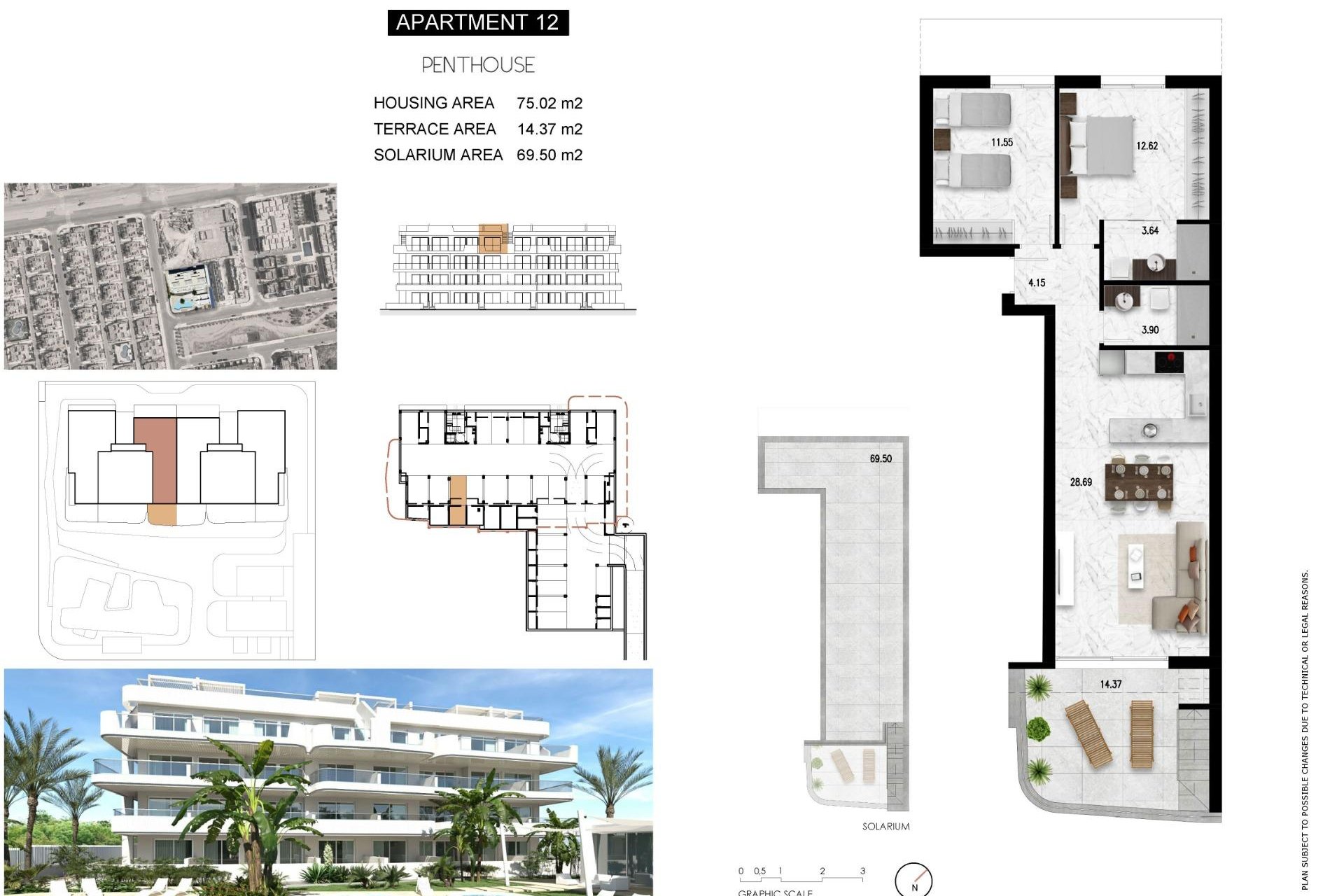 Nouvelle construction - Attique - Orihuela Costa - Lomas de Cabo Roig