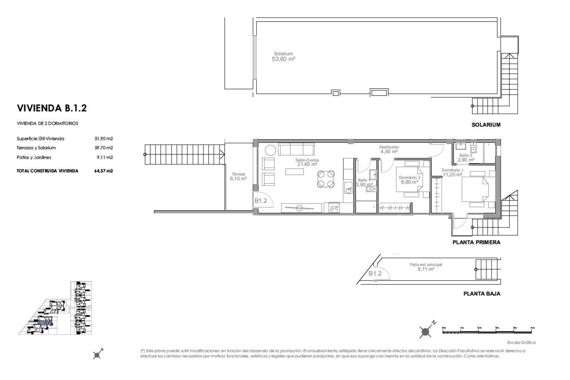 Nouvelle construction - Bungalow au dernier étage - Puerto de Mazarron - Playa Negra