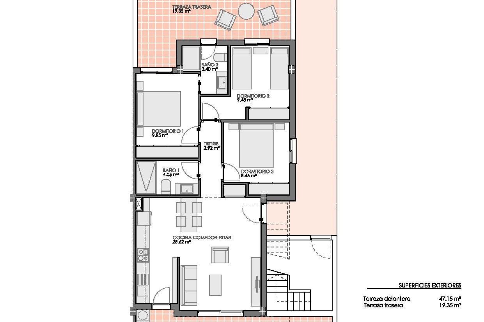 Nouvelle construction - Bungalow - Pilar de la Horadada - Lo Romero Golf