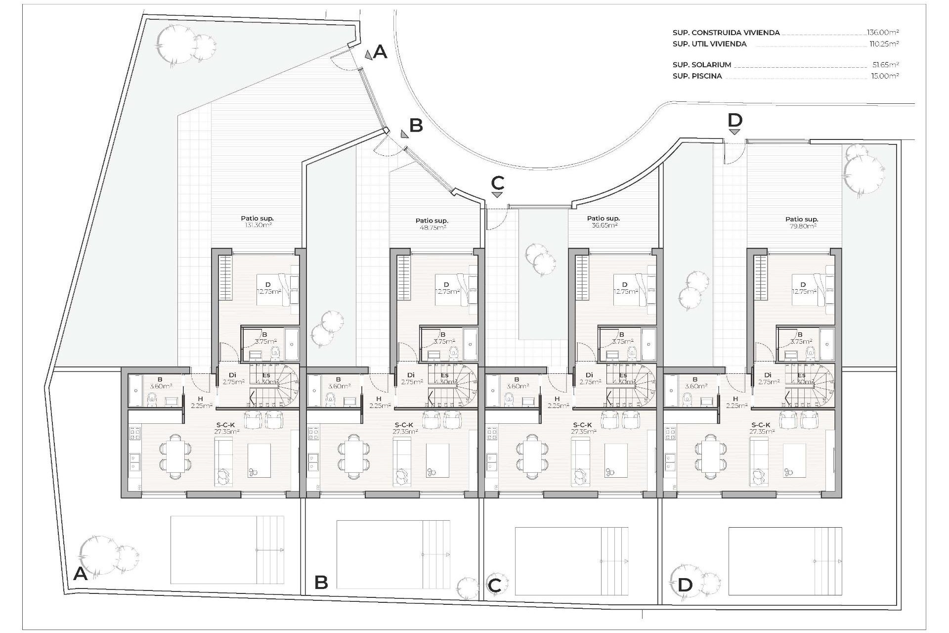 Nouvelle construction - maison jumelée - Mazarron - Country Club