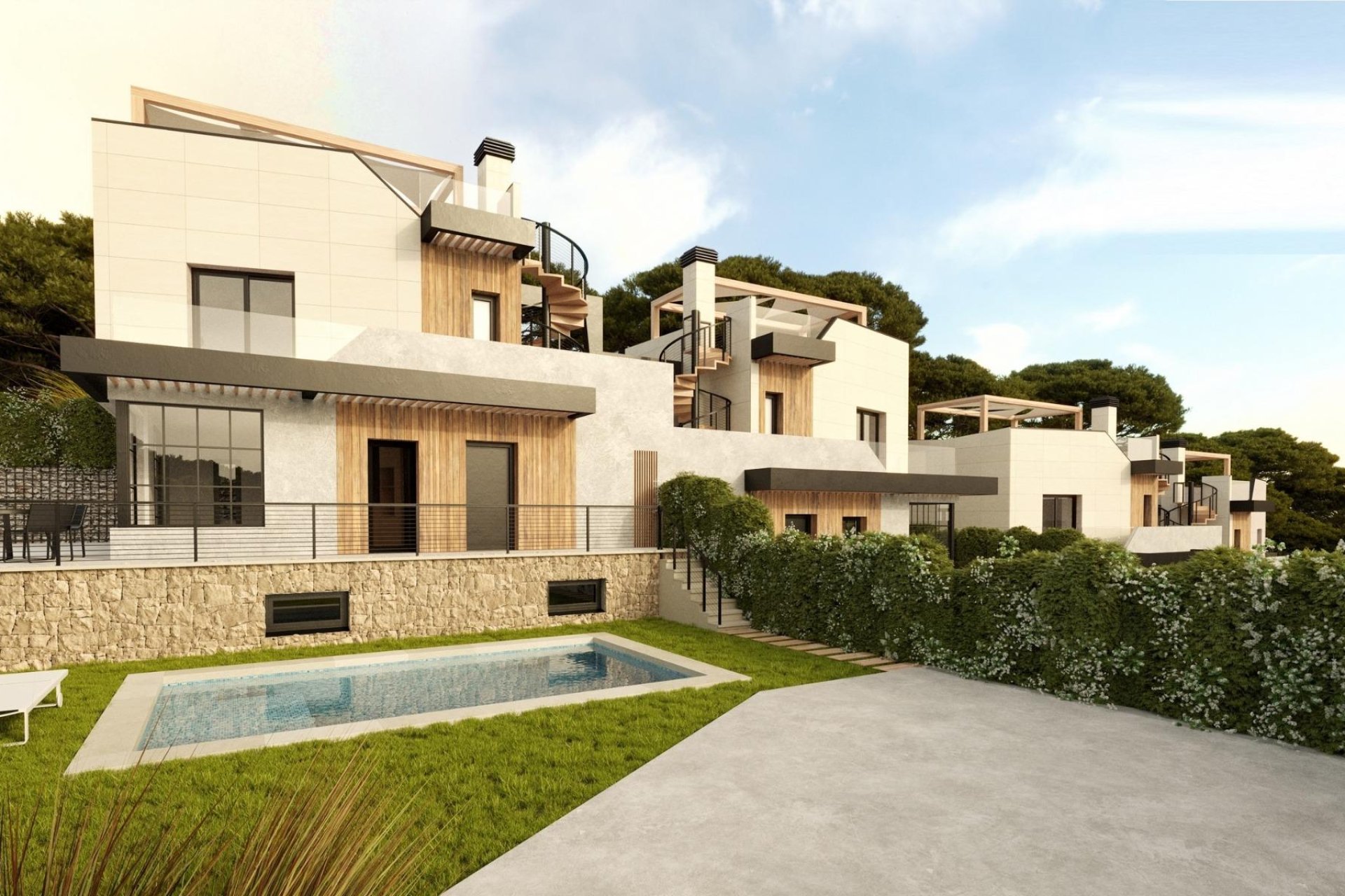 Nouvelle construction - maison jumelée - Polop - PAU1