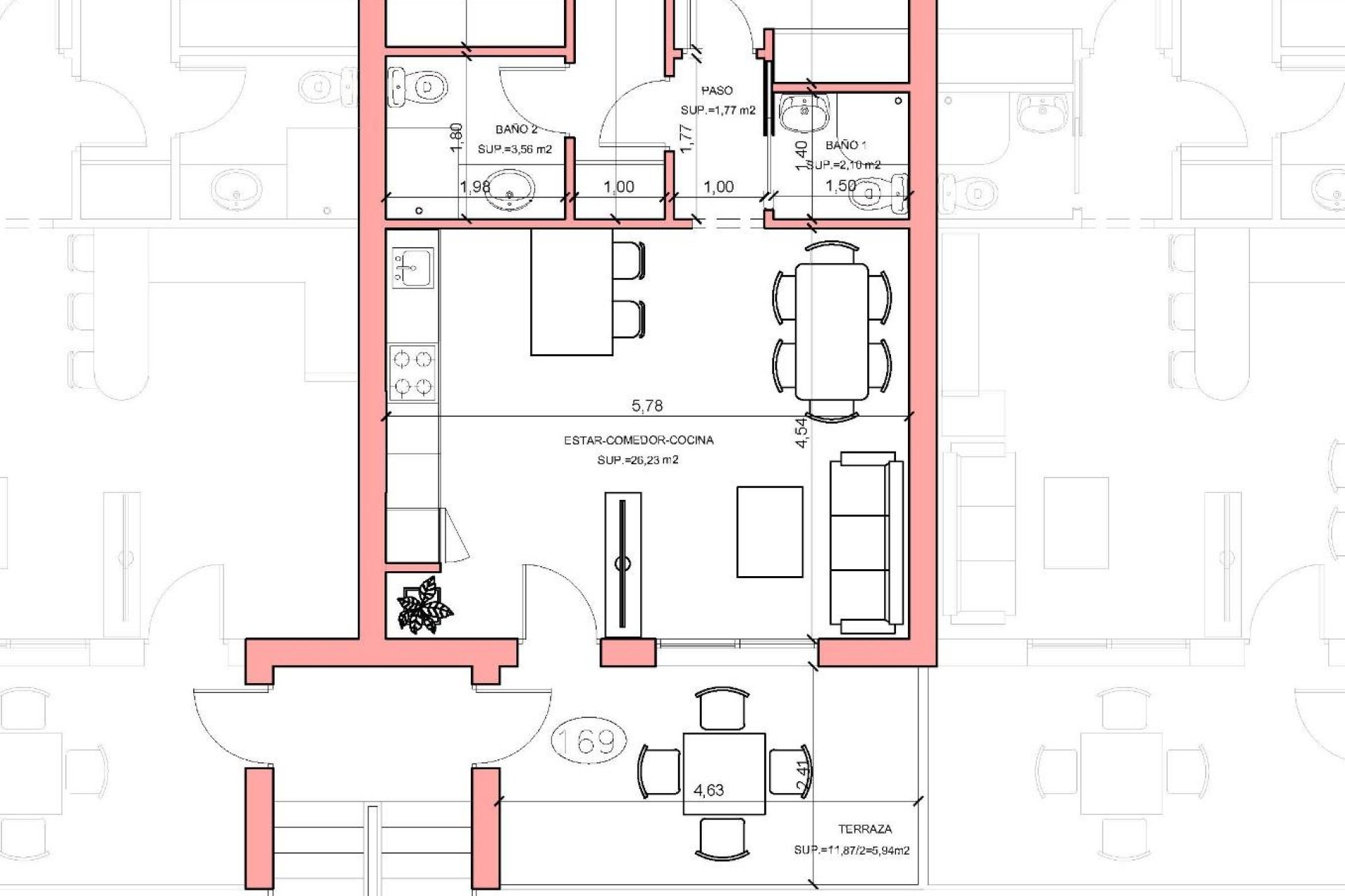 Nouvelle construction - Penthouse - Fuente Álamo - La Pinilla