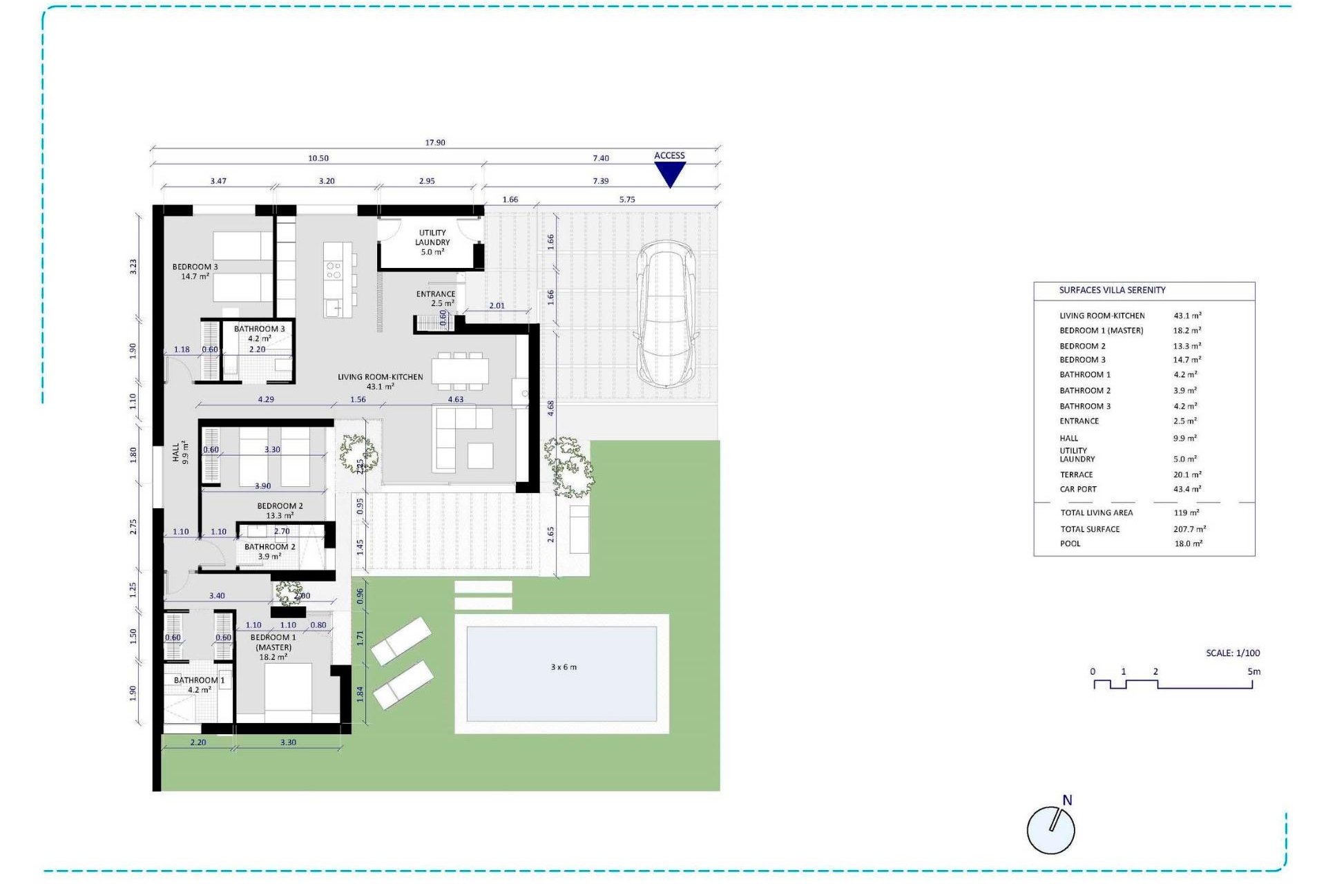 Nouvelle construction - Villa - Baños y Mendigo - Altaona Golf