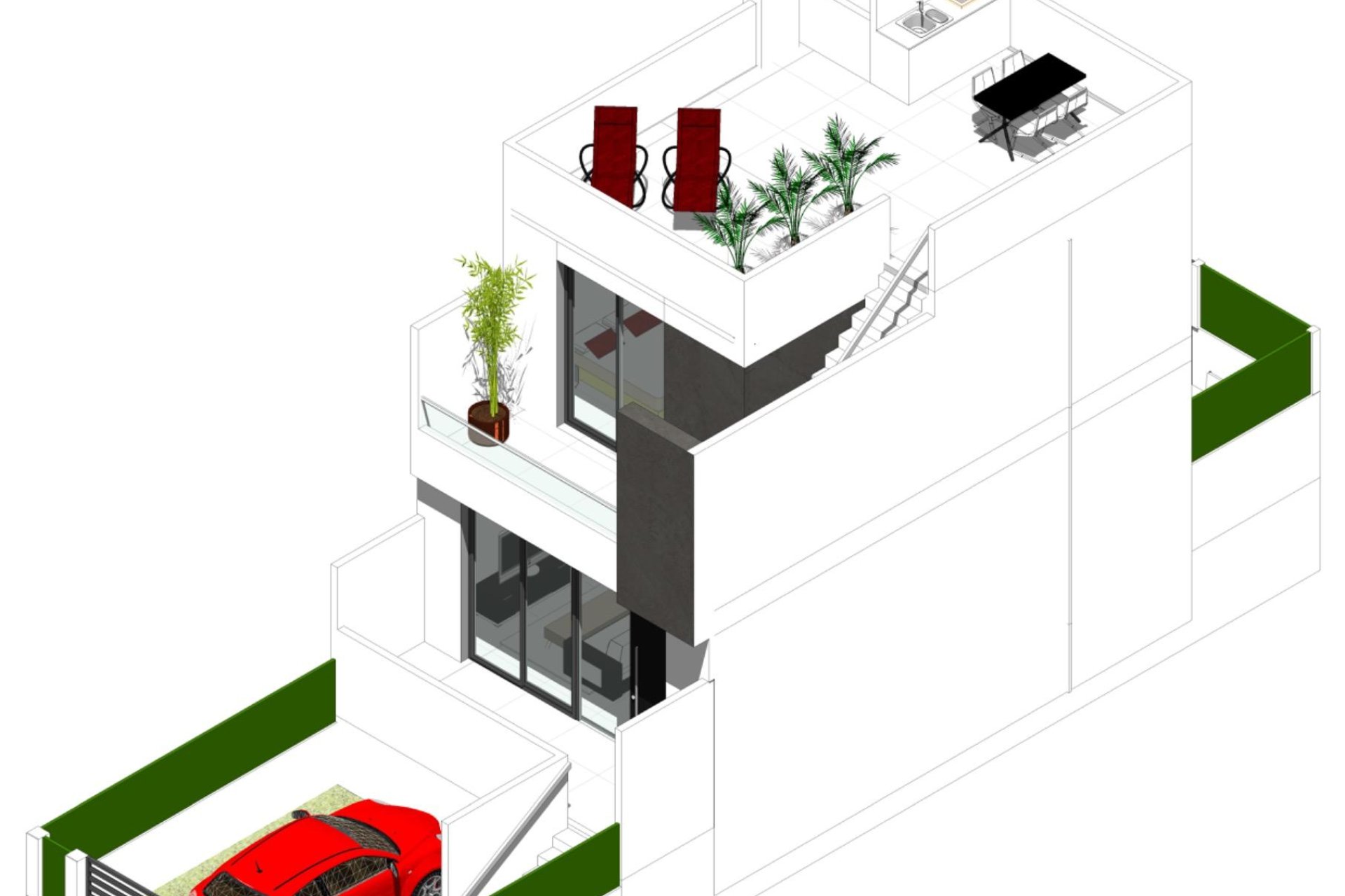 Nowy budynek - dom bliźniaczy - Cox