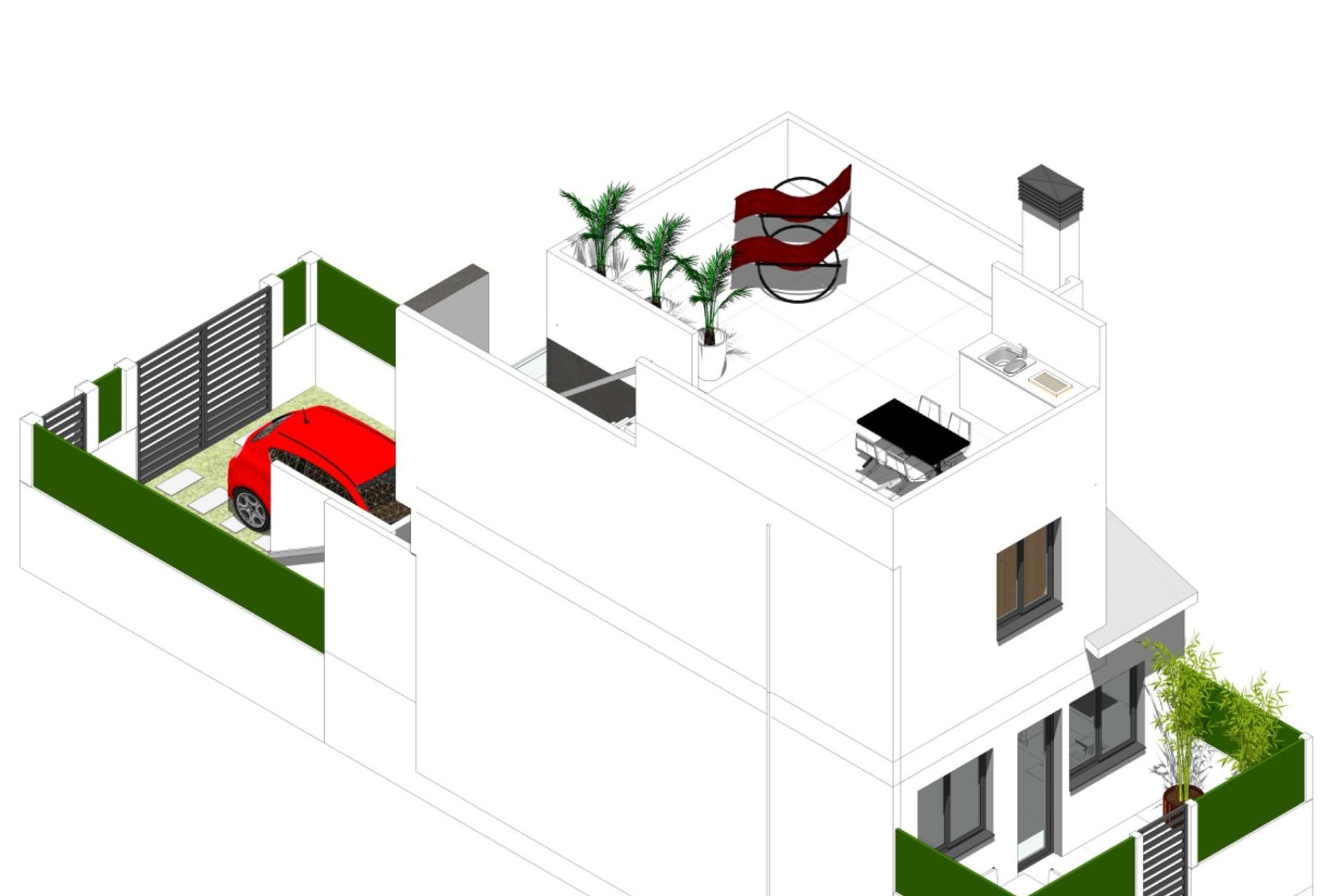 Nowy budynek - dom bliźniaczy - Cox