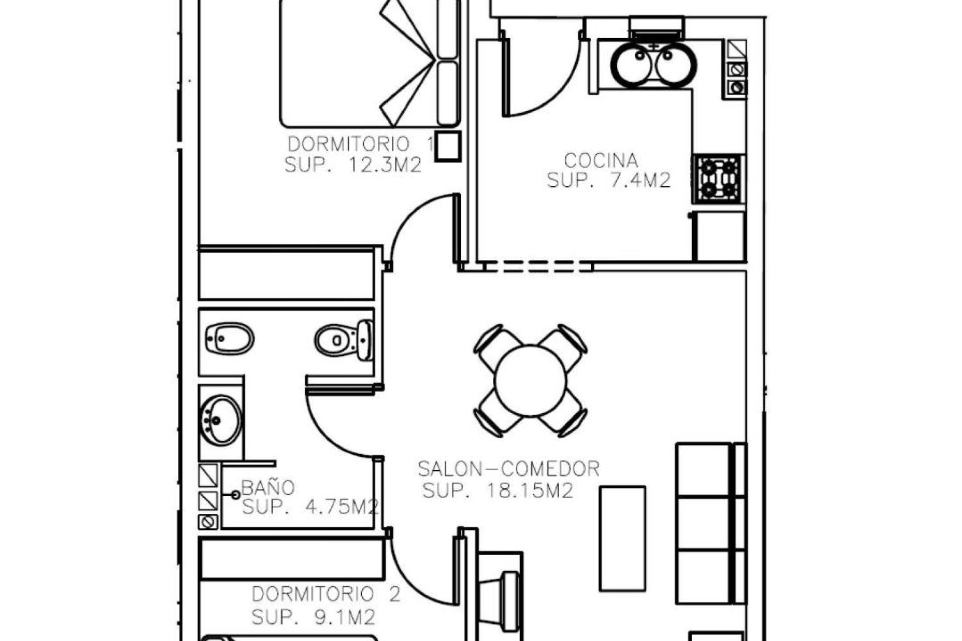 Nowy budynek - Penthouse - Águilas - Collados
