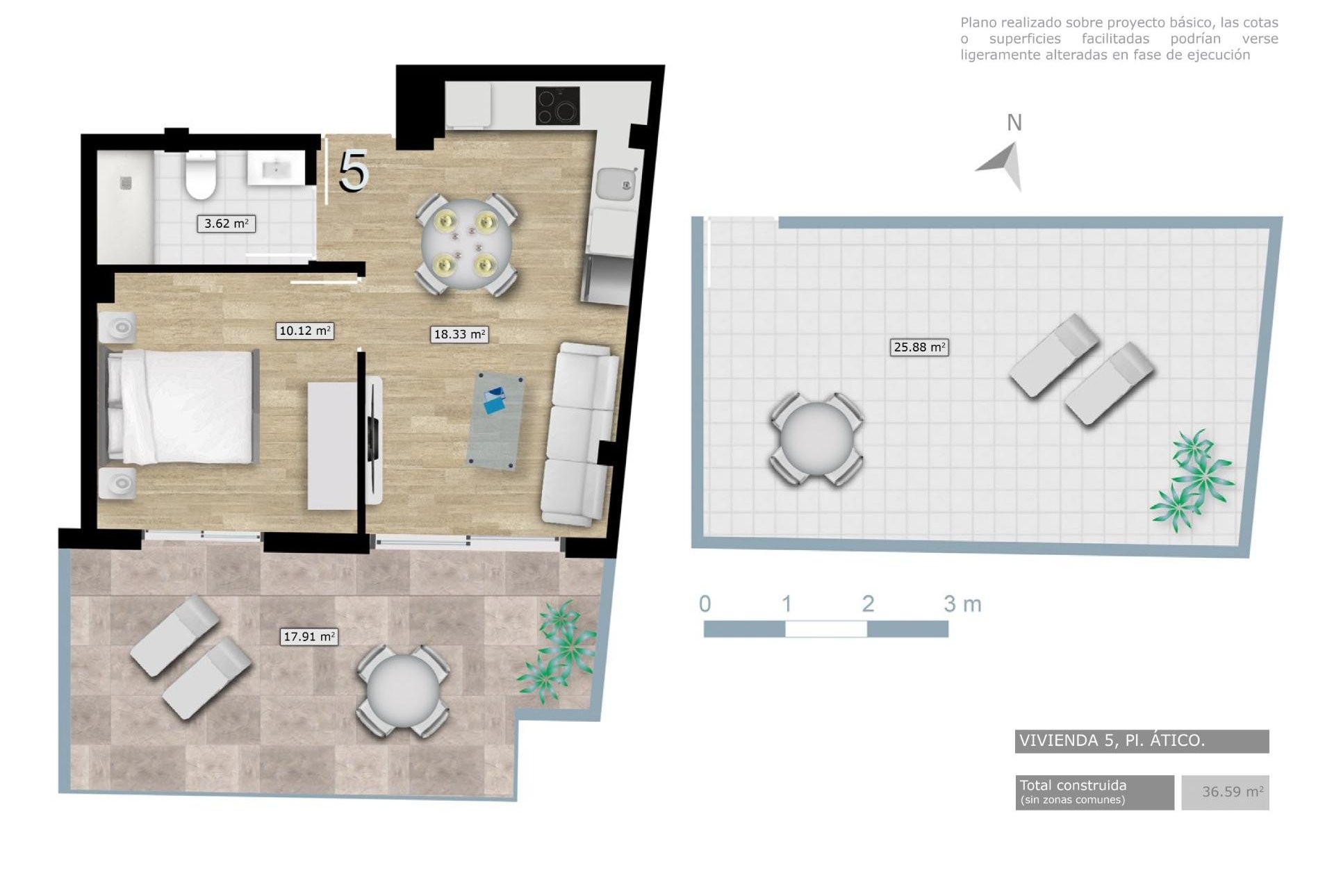 Nowy budynek - Penthouse - Torrevieja - Centro