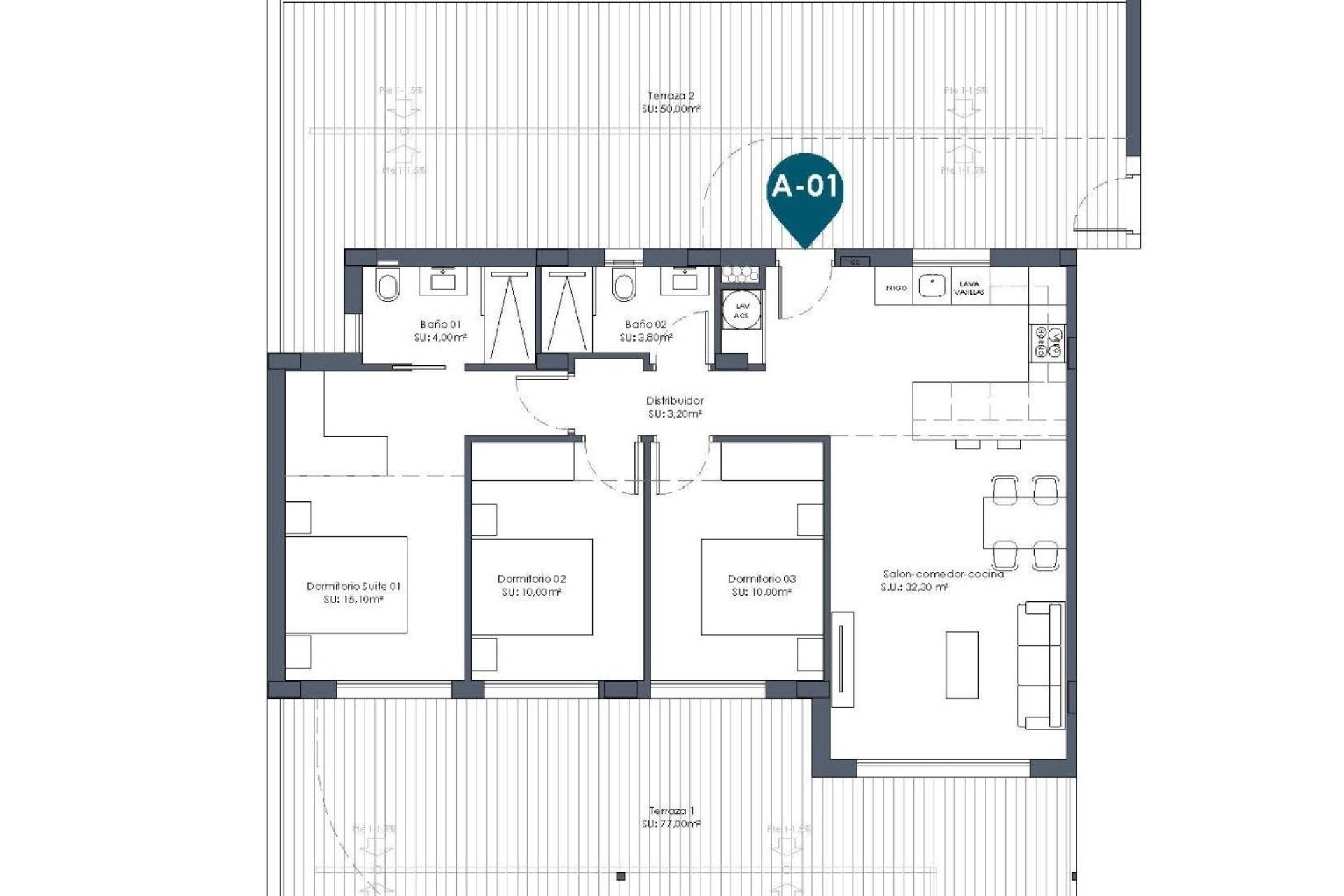 Obra nueva - Apartamento  - Los Alcázares - Serena Golf