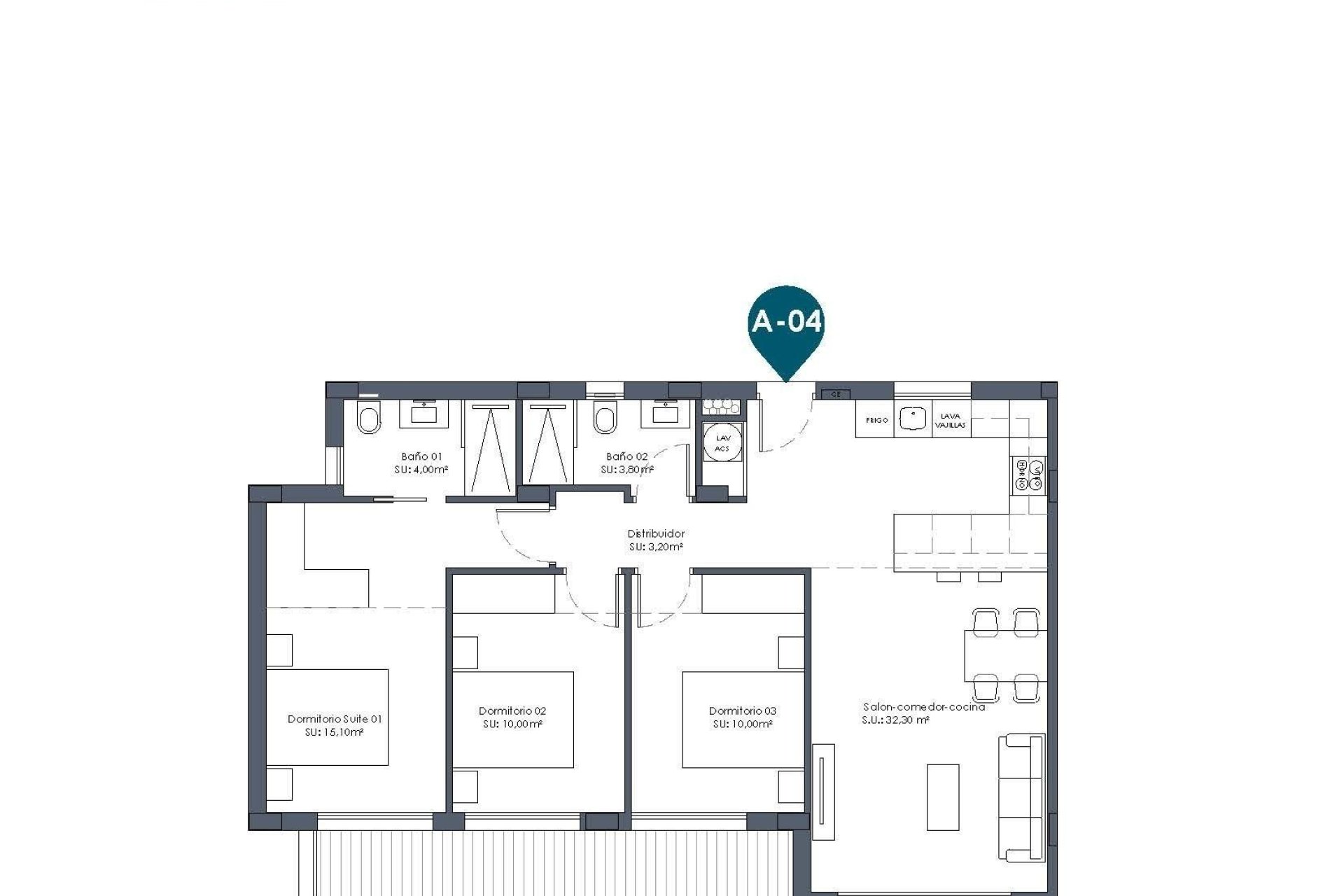 Obra nueva - Apartamento  - Los Alcázares - Serena Golf