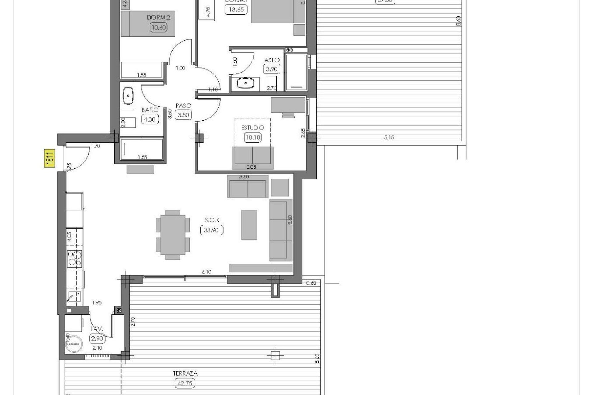 Obra nueva - Bungalow - Algorfa - La Finca Golf