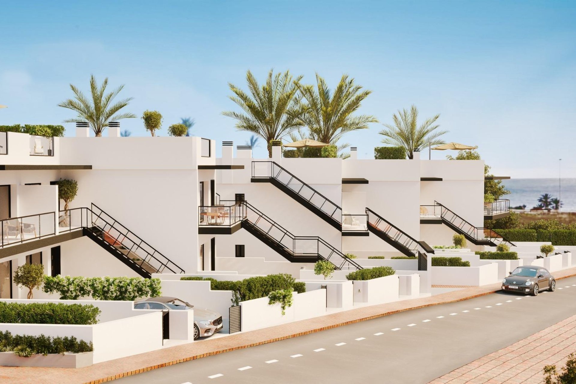Obra nueva - Bungalow en la planta superior - Puerto de Mazarron - Playa Negra