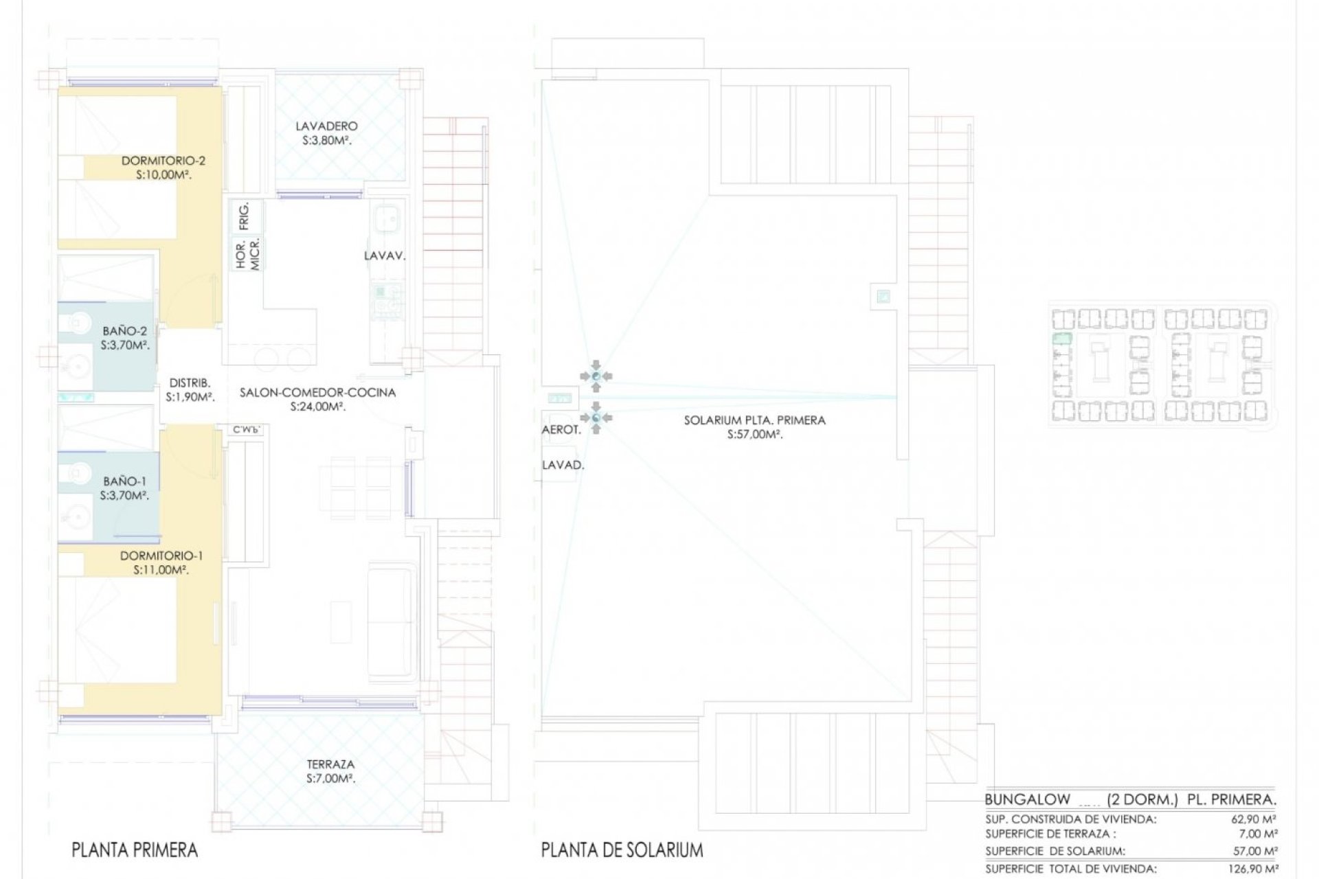 Obra nueva - Bungalow en la planta superior - Torrevieja - Los balcones