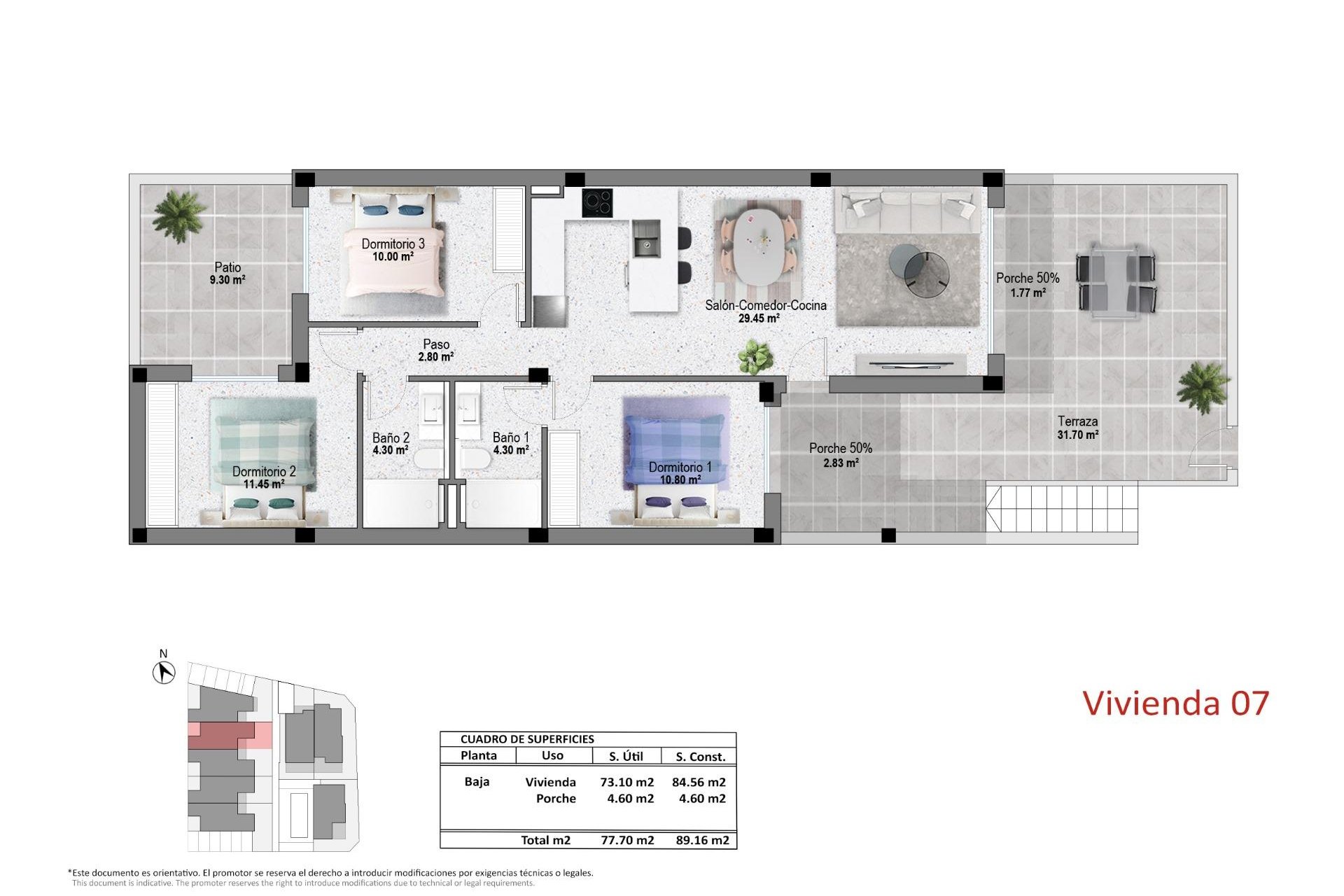 Obra nueva - Bungalow - Pilar de la Horadada - pueblo