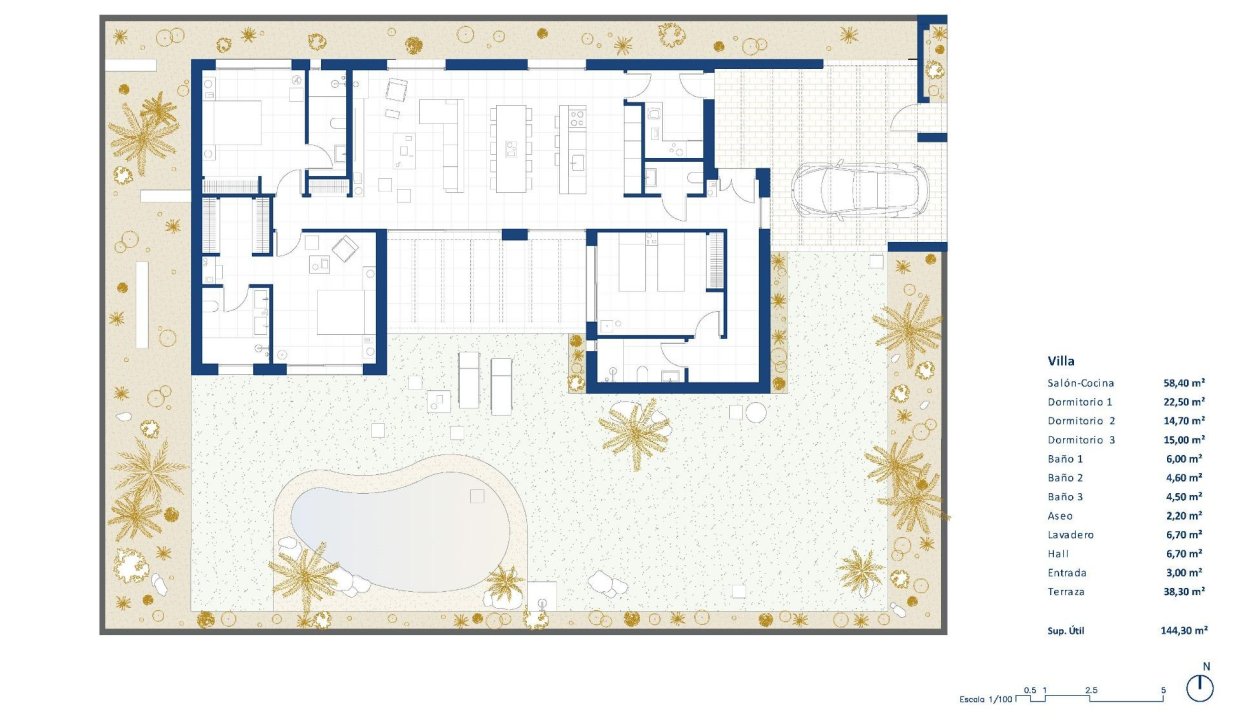 Obra nueva - Villa - Baños y Mendigo - Altaona Golf