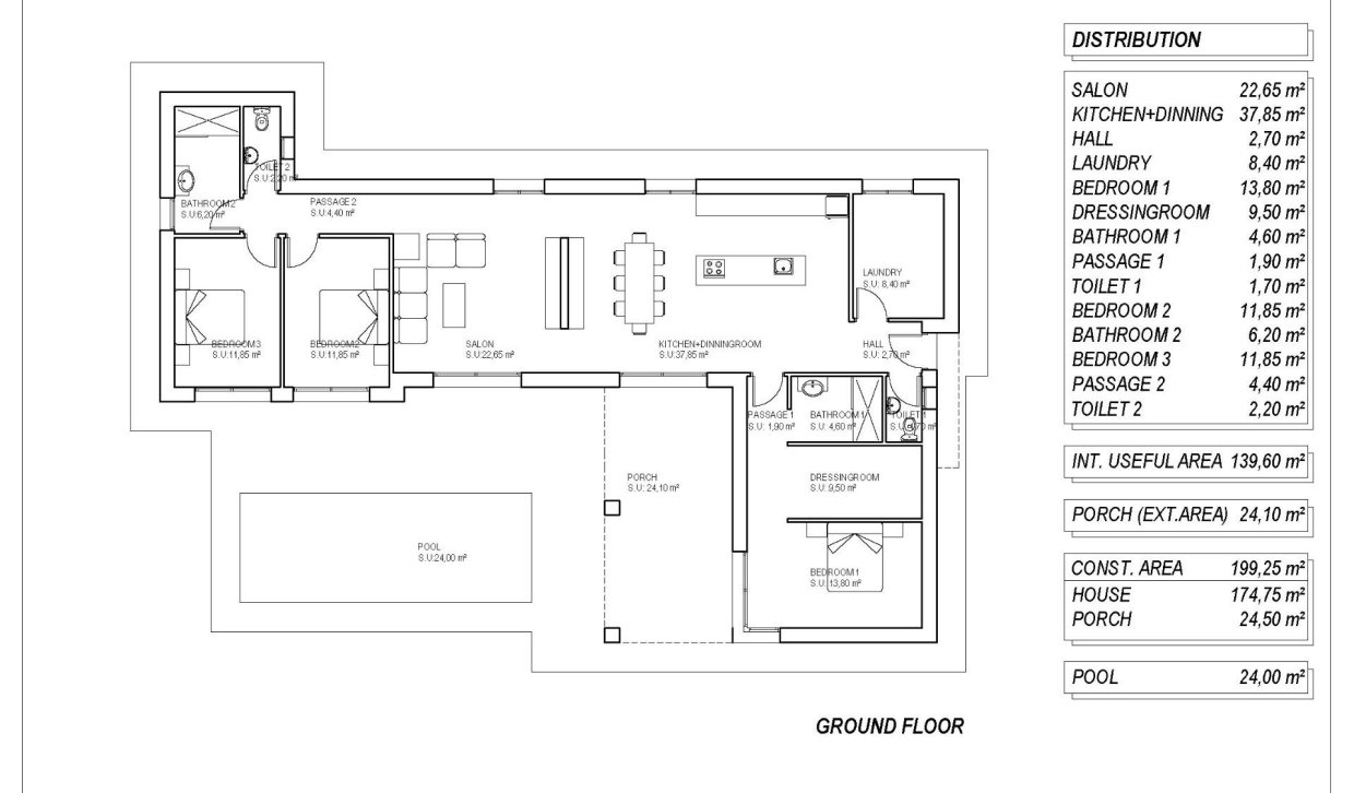 Obra nueva - Villa - Pinoso - Lel