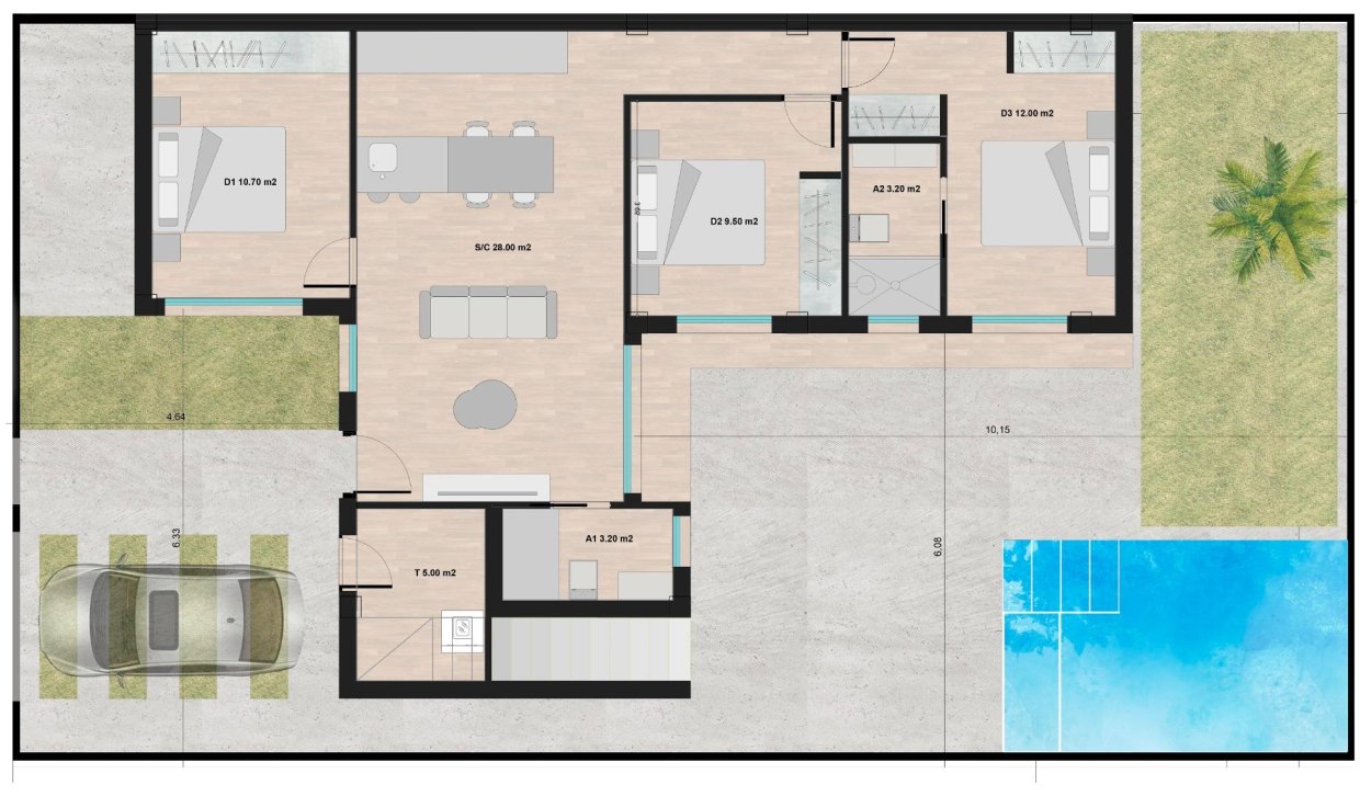 Obra nueva - Villa - Torre Pacheco - Roldán