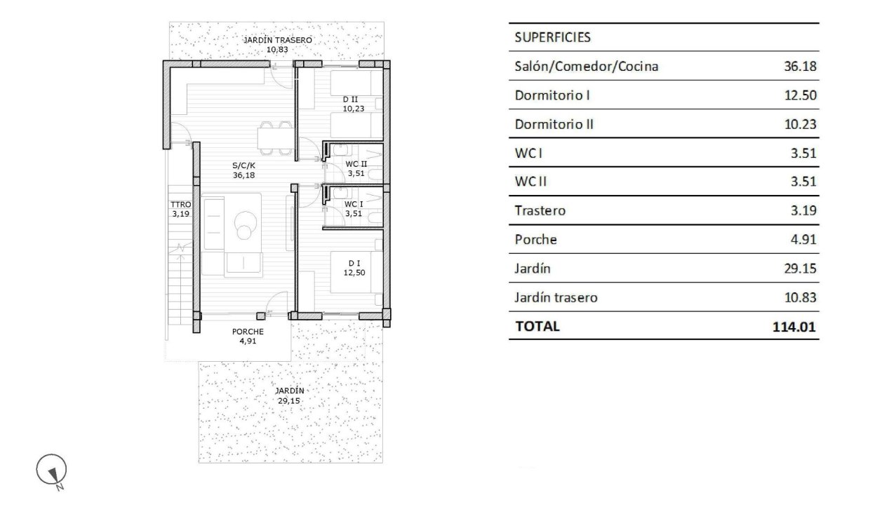 Obra nueva - Bungalow - San Miguel de Salinas - Pueblo