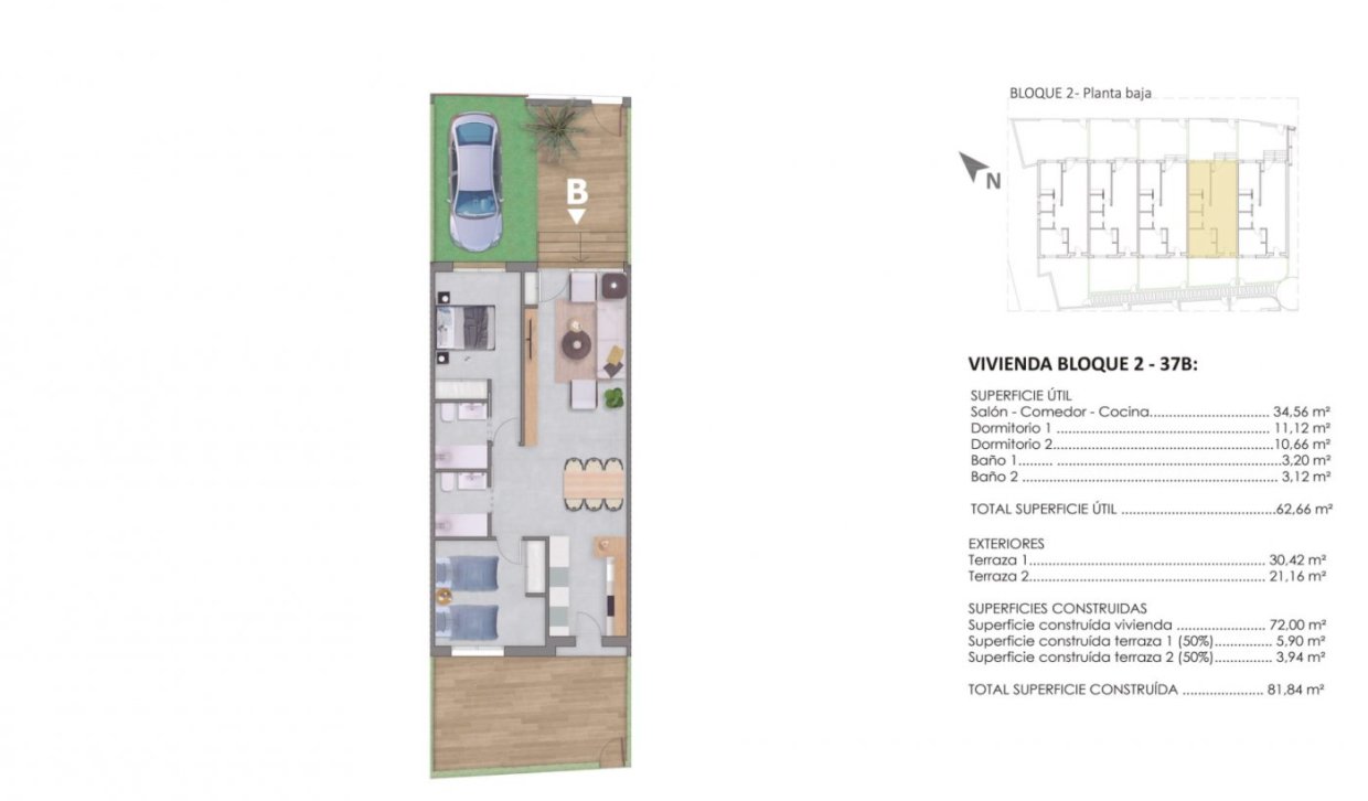 Nieuwbouw Woningen - Bungalow - Pilar de la Horadada - pueblo